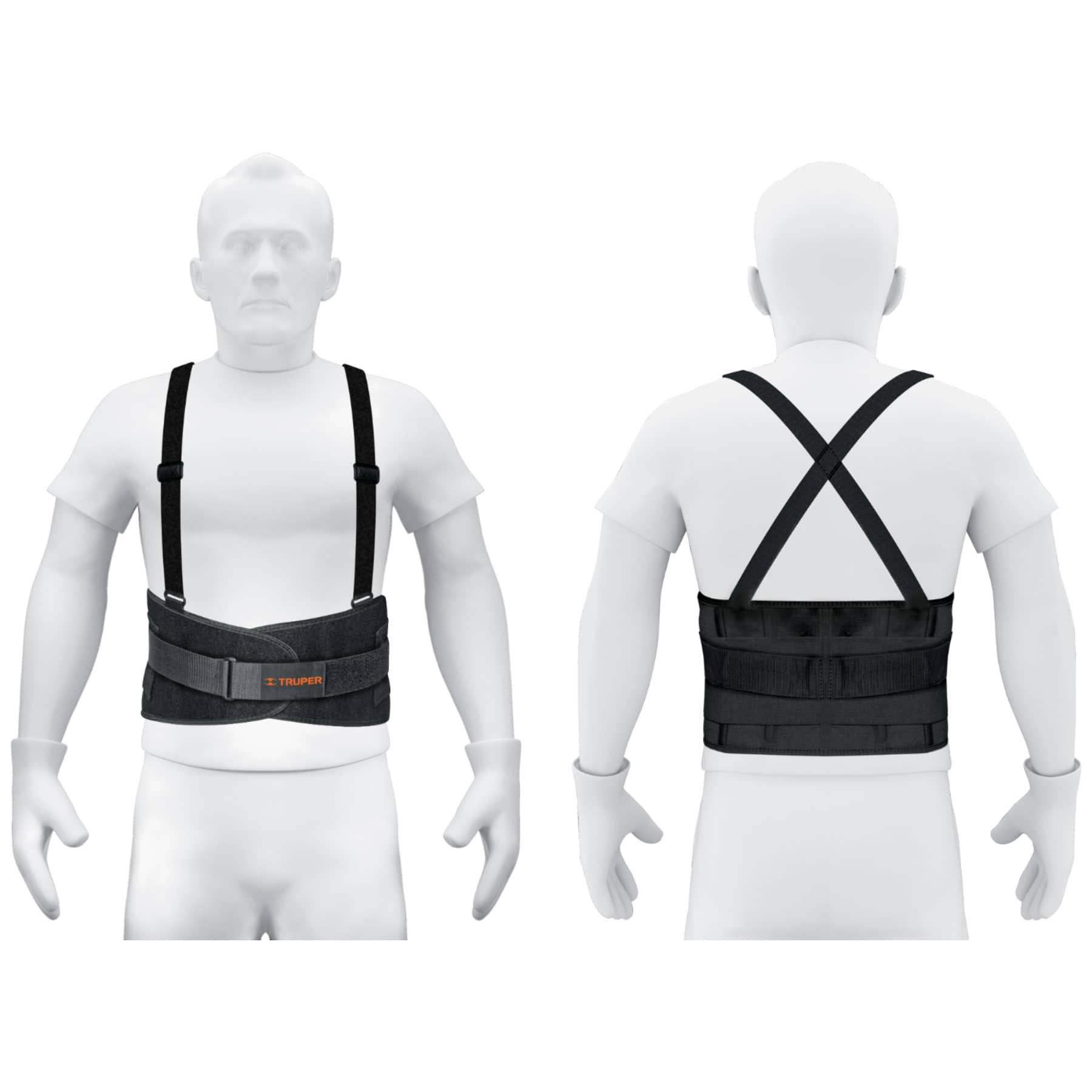 Faja lumbar con tercer cinturón, talla G, TRUPER
