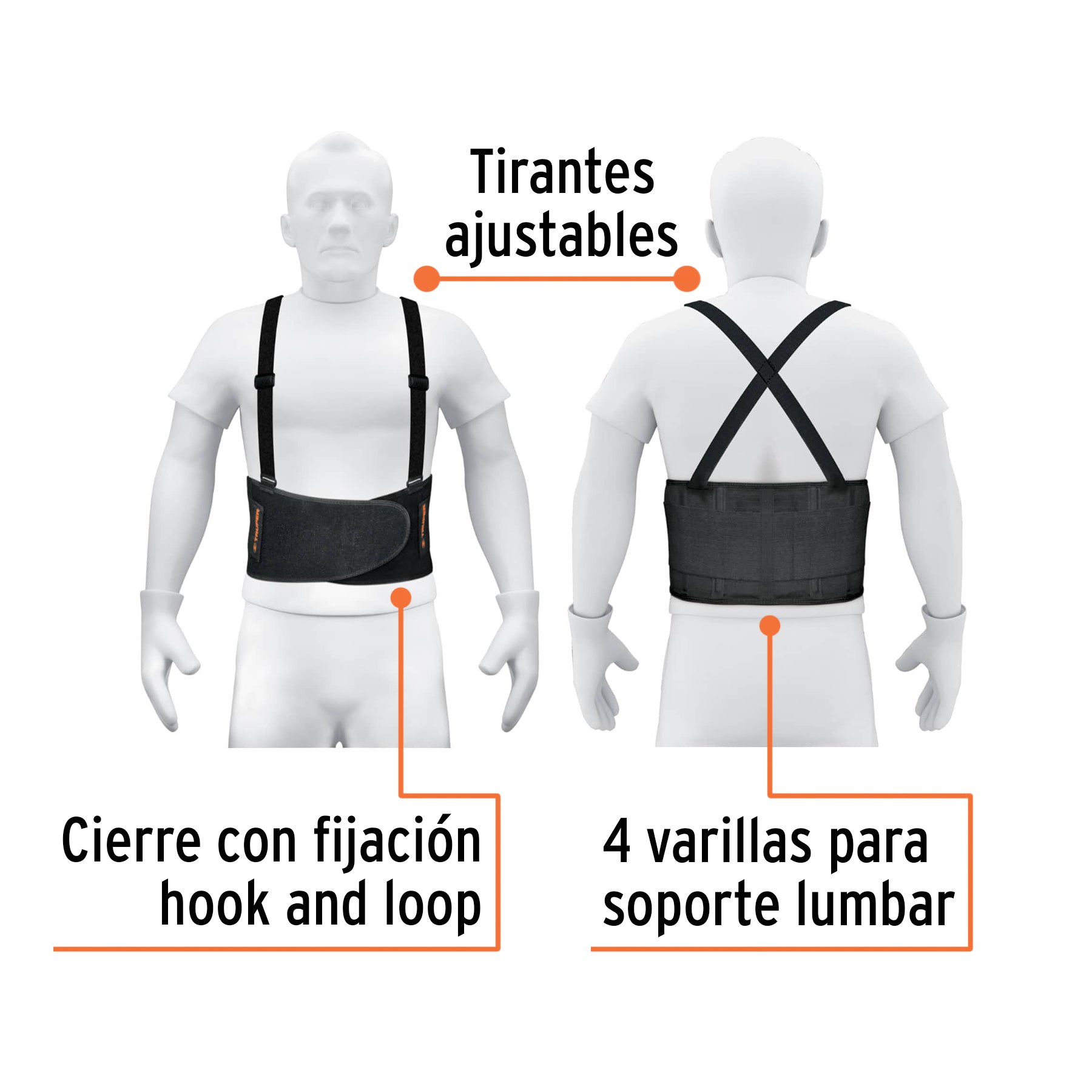 Faja lumbar, talla G, TRUPER