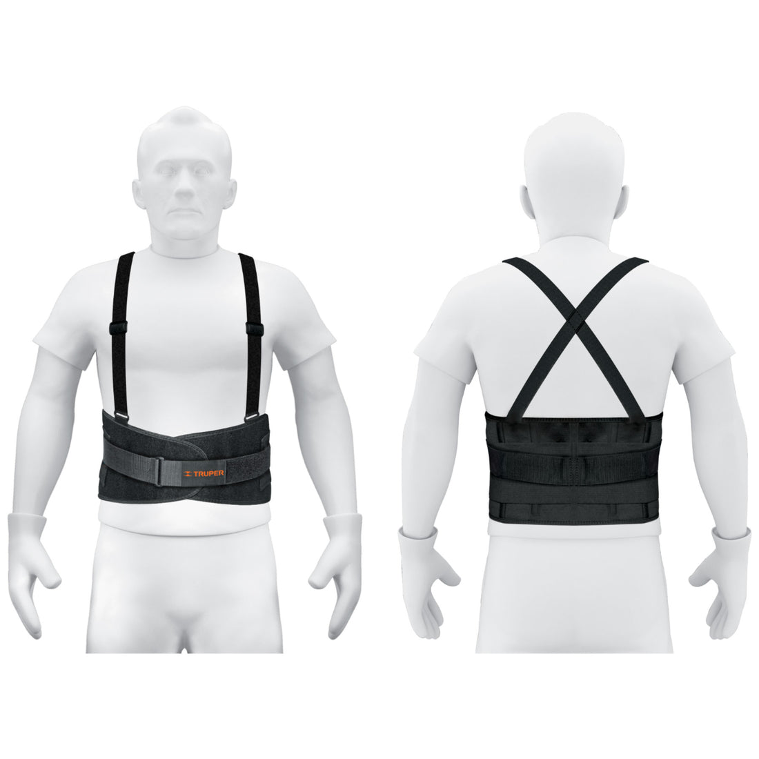 Faja lumbar con tercer cinturón, talla M, TRUPER