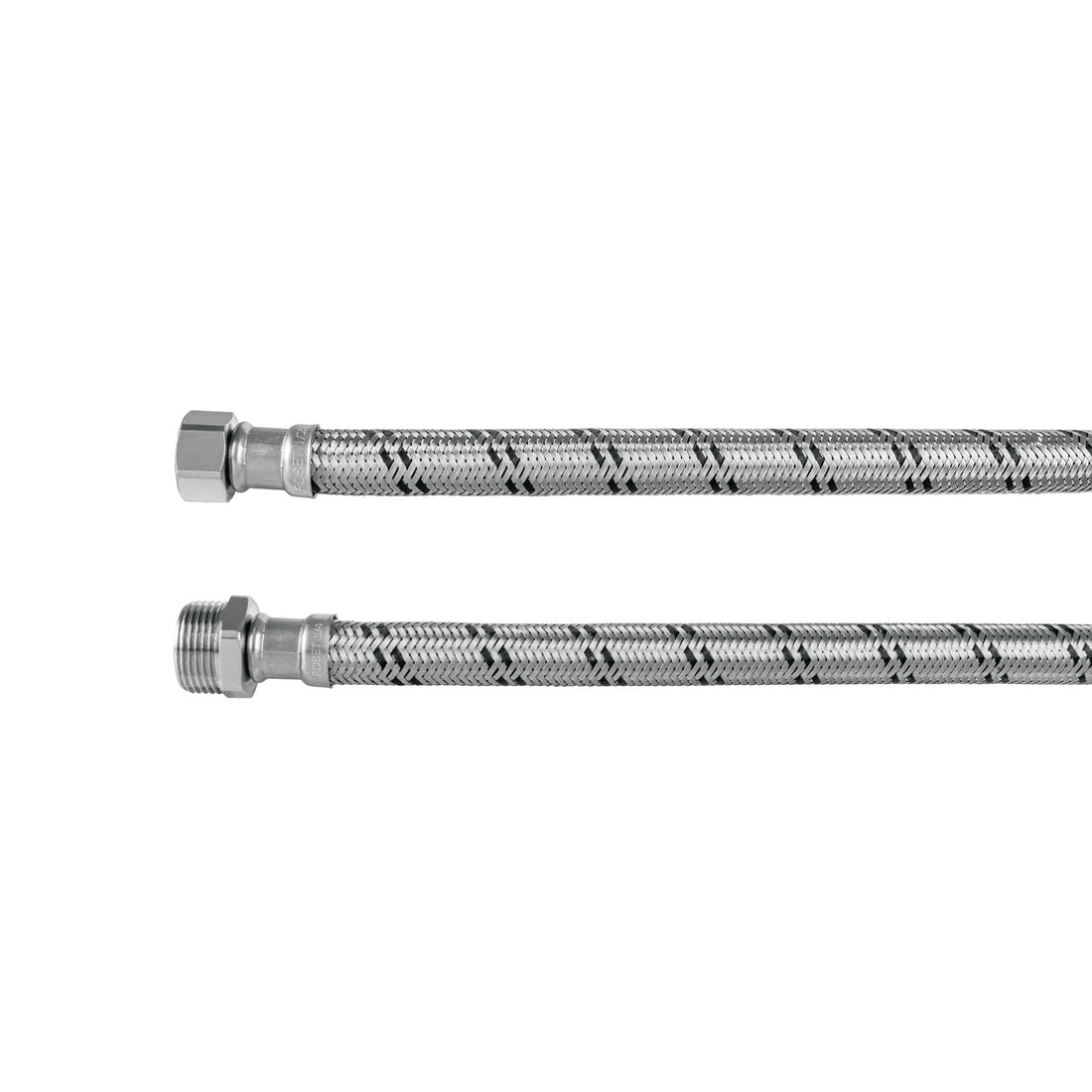 Manguera para boiler, acero inox. 1/2"H x 3/4"M, 80 cm