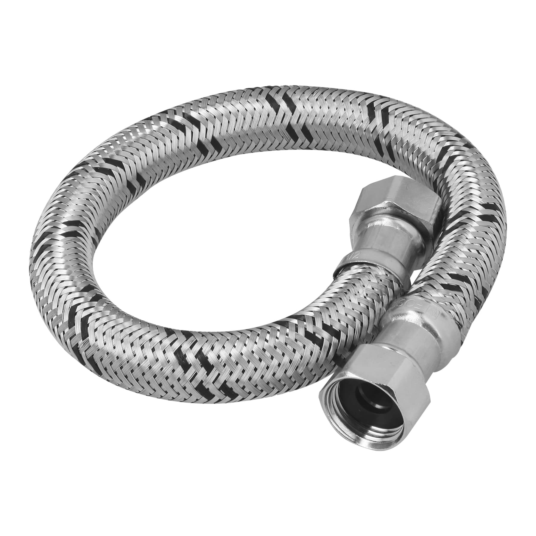 Manguera para boiler, acero inox. 1/2"H x 1/2"H, 40 cm
