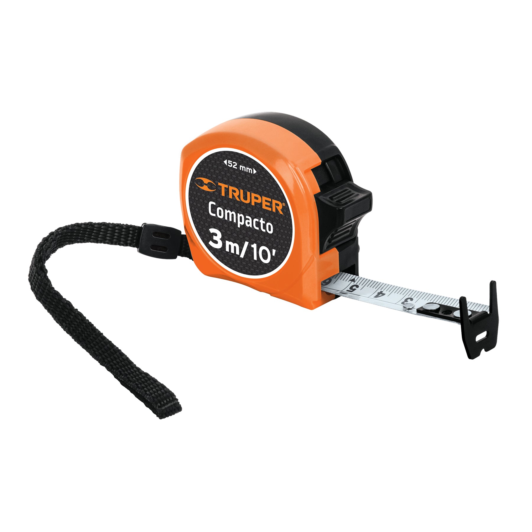 Flexómetro compacto, 3 m, cinta 16 mm