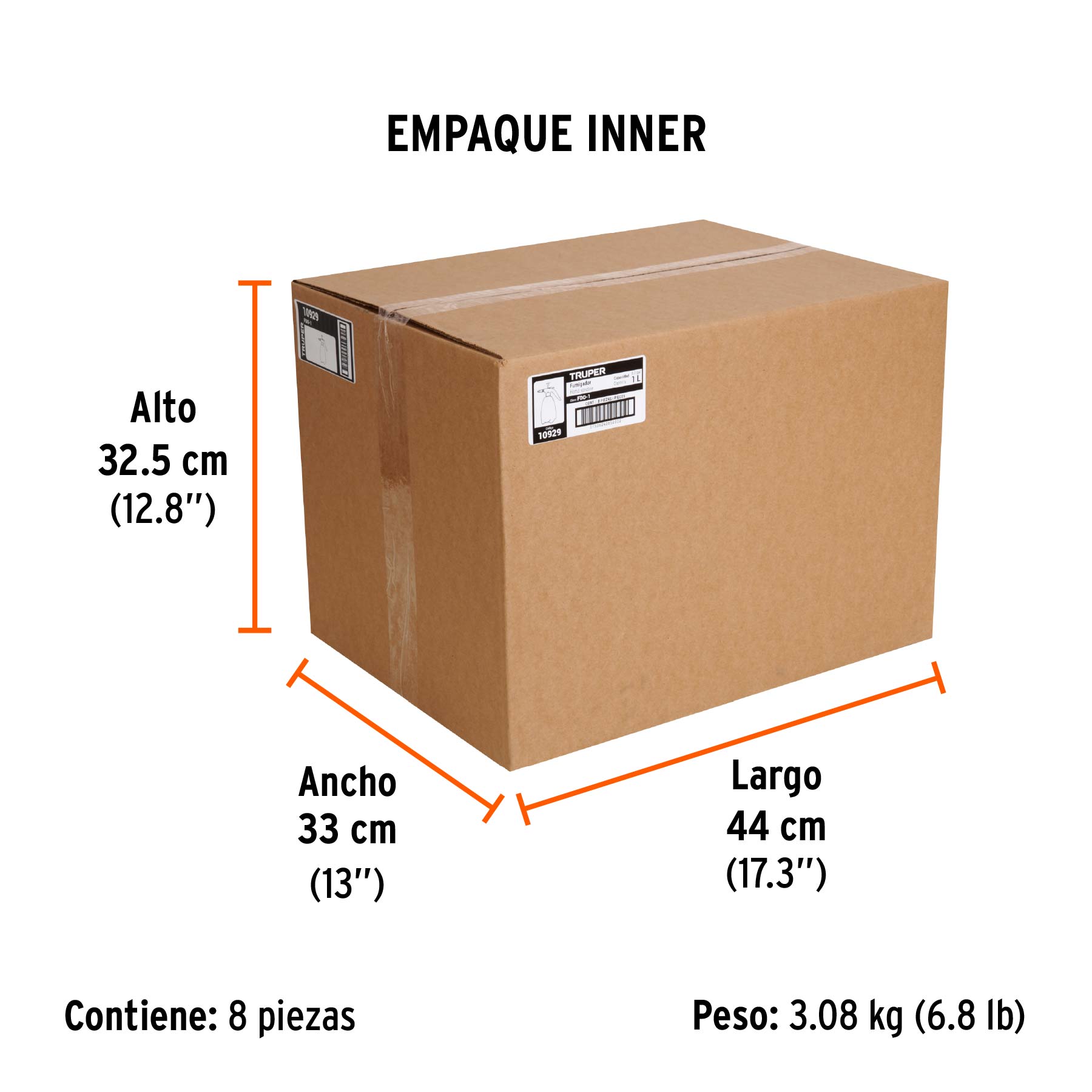 Fumigador de 1 litro doméstico, TRUPER - Empaque