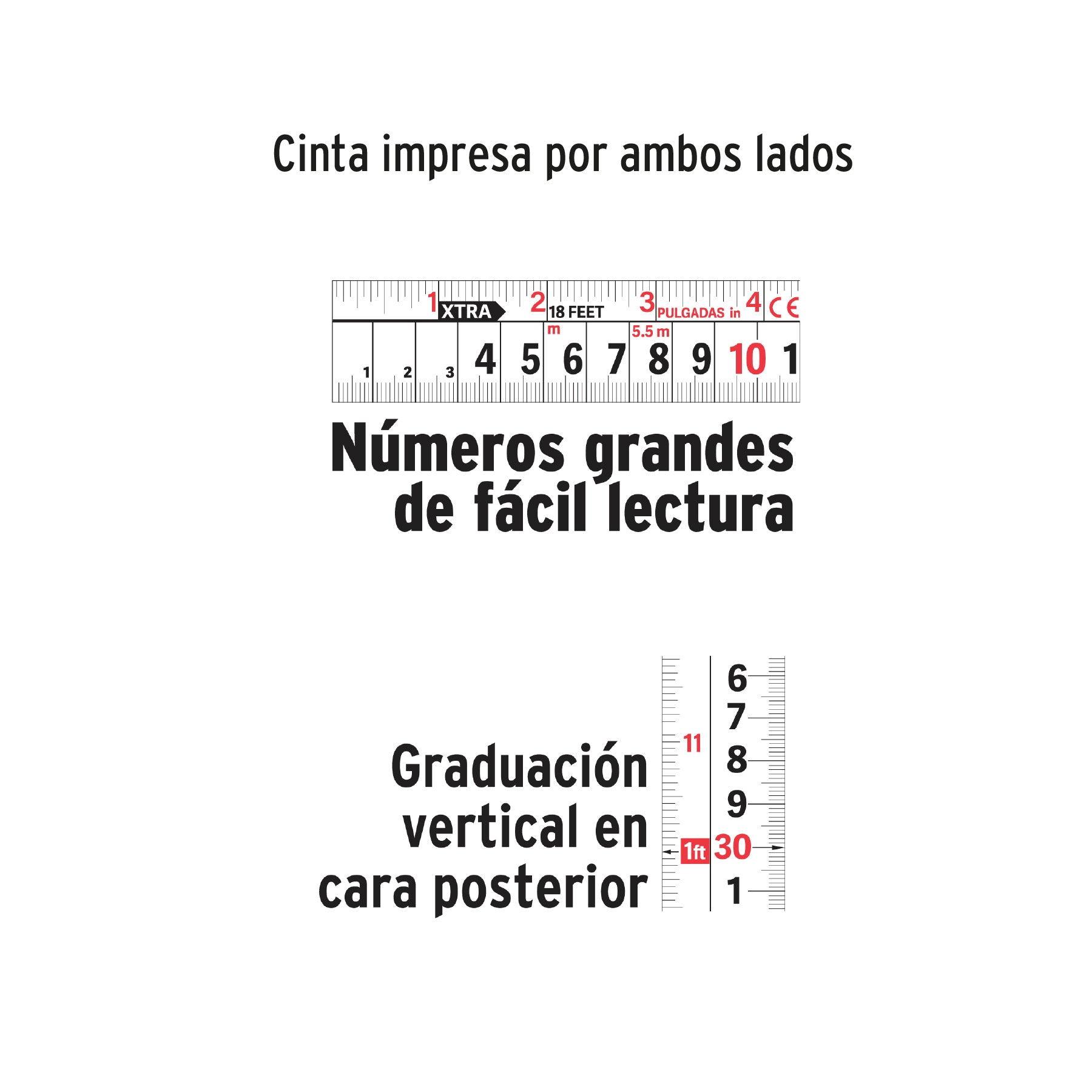 Flexómetro XTRA 5.5 m cinta extra ancha 28 mm, TRUPER