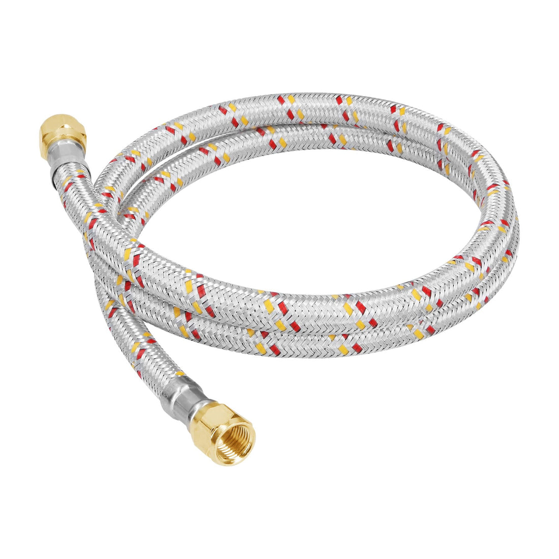 Manguera para gas, aluminio, 5/16" flare, 100cm, FOSET BASIC
