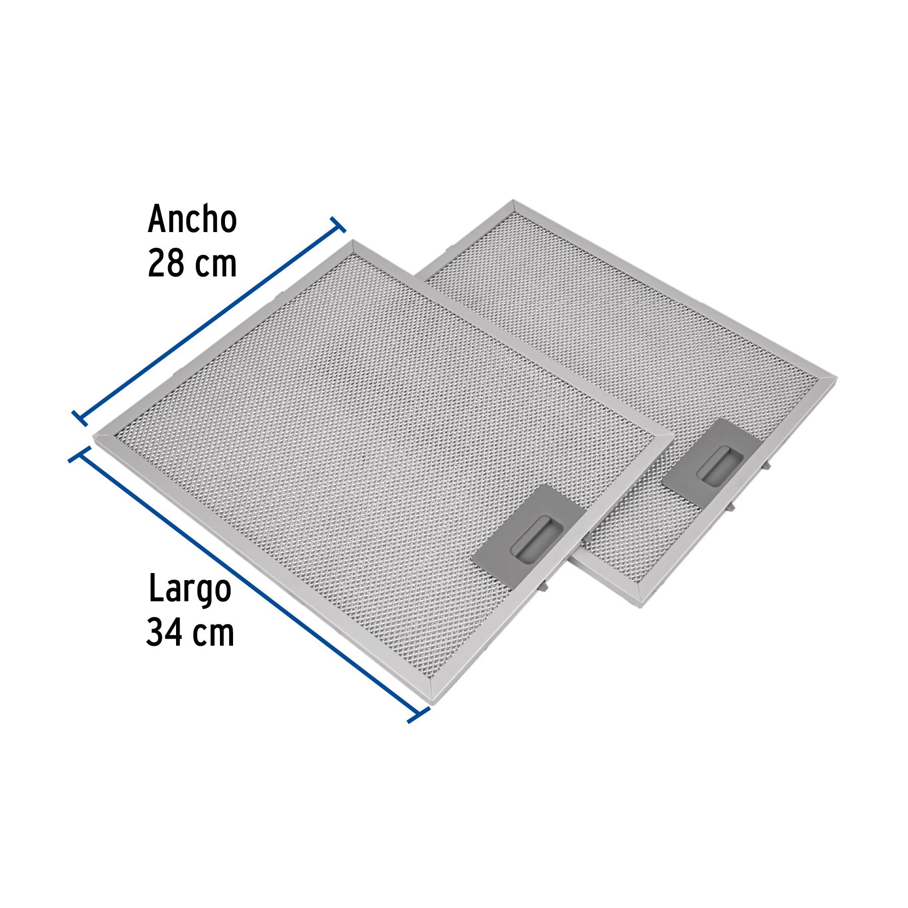 Juego de 2 filtros de aluminio para campana CAME-60