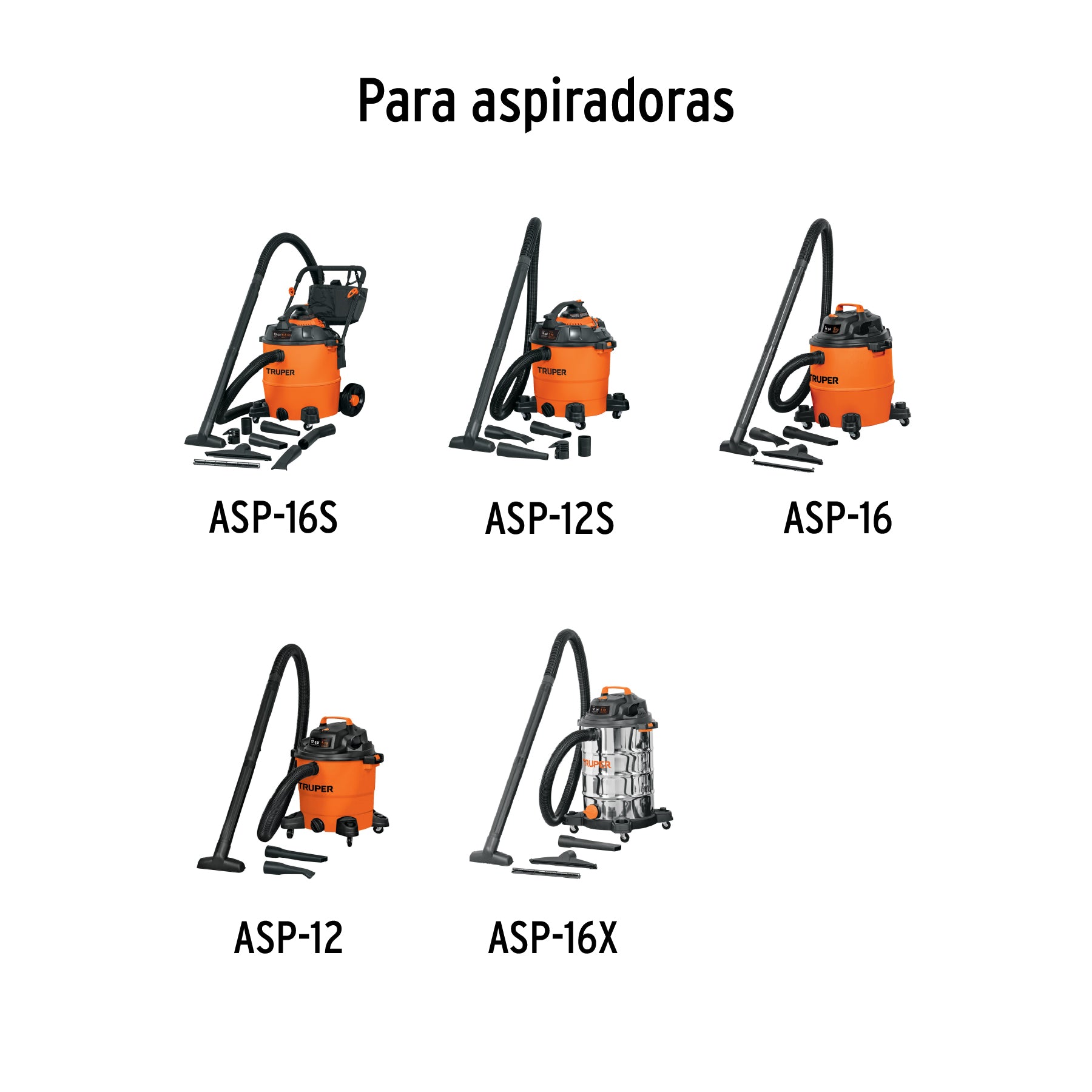 Bolsa para polvo para aspiradoras 12 y 16 gal, TRUPER
