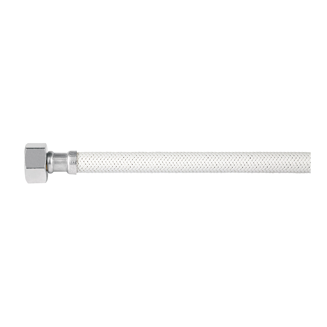 Manguera lavabo/fregadero, vinilo blanco, 1/2" x 1/2", 40 cm