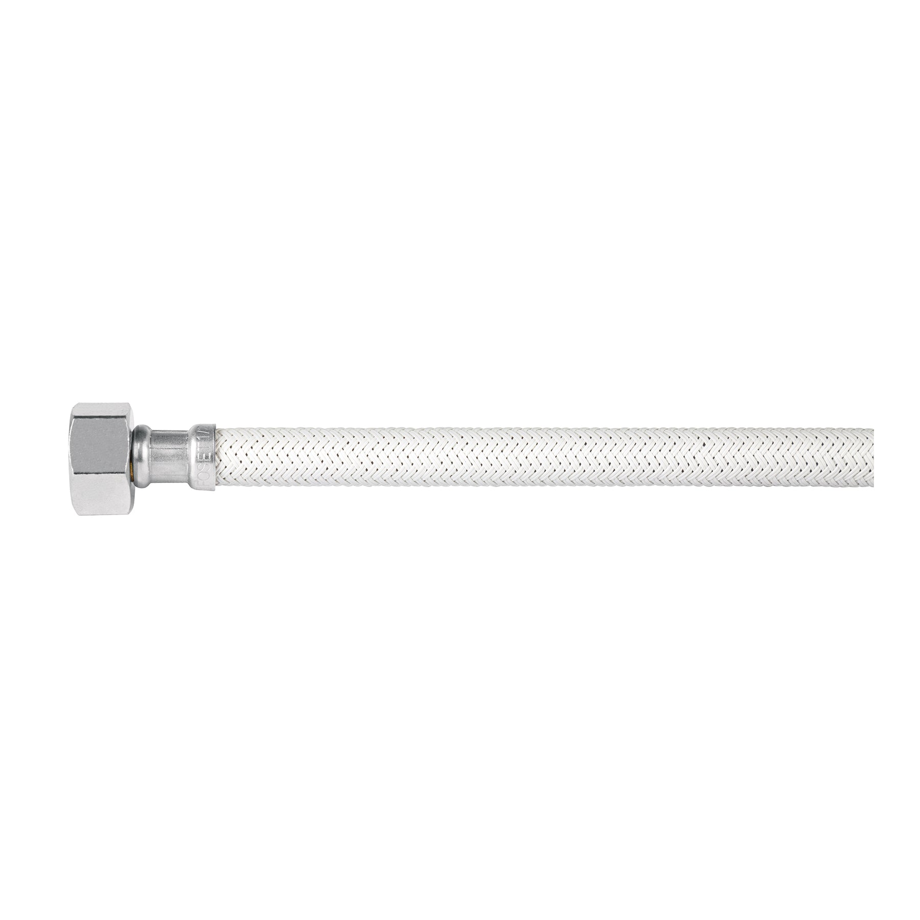 Manguera lavabo/fregadero, vinilo blanco, 1/2" x 1/2", 40 cm