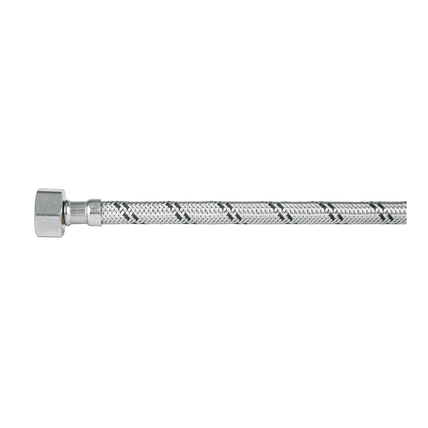 Manguera lavabo/fregadero, acero inox, 1/2" x 1/2", 40 cm