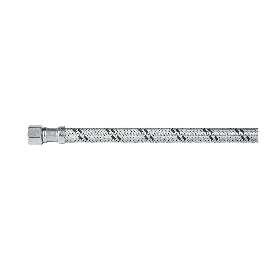 Manguera lavabo/fregadero, acero inox, 1/2" x 3/8", 40 cm