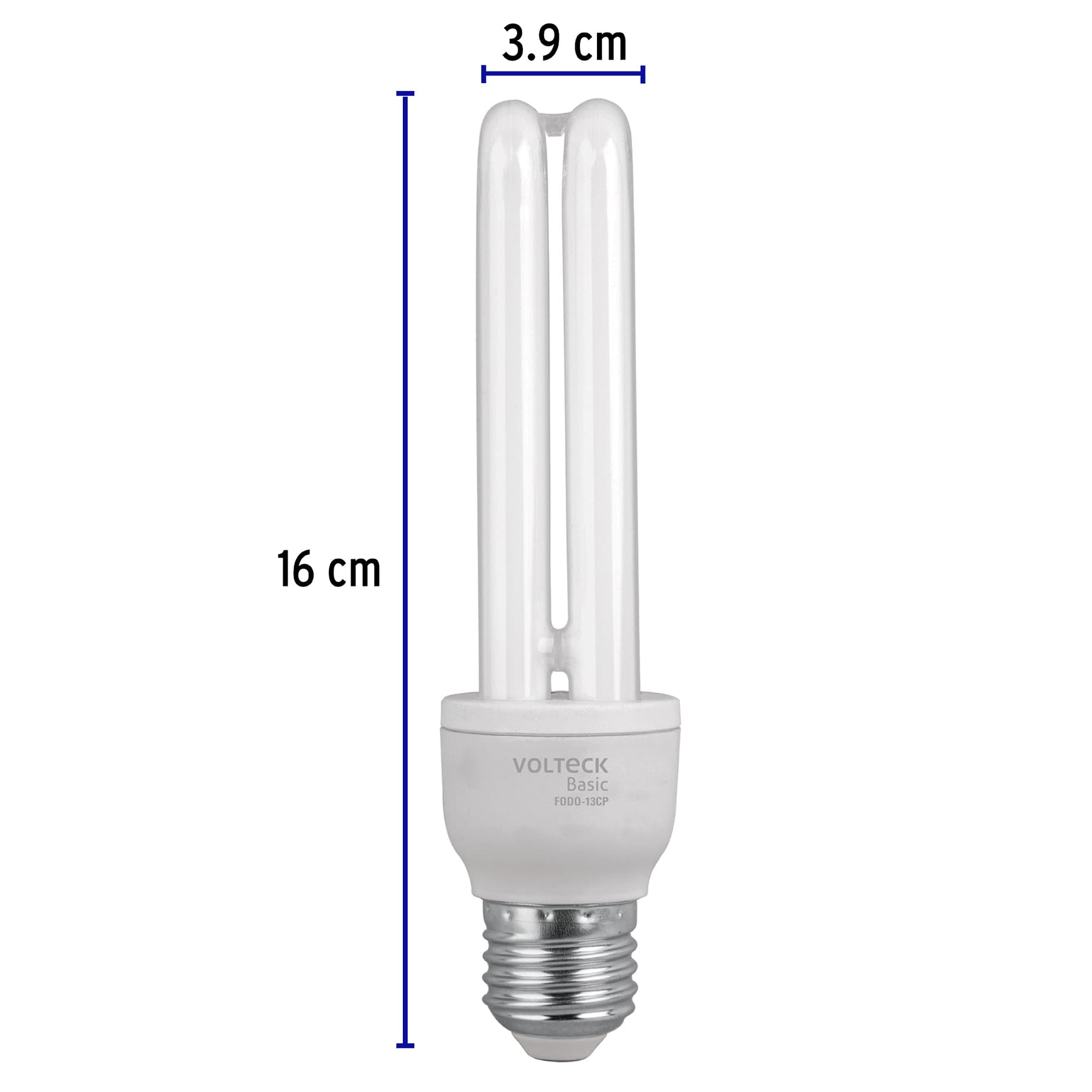 Lámpara doble T4 13 W luz de día en caja, VOLTECK