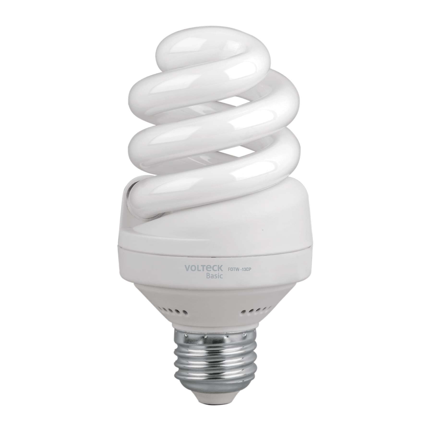 Lámpara espiral T4 13 W luz de día en caja, VOLTECK