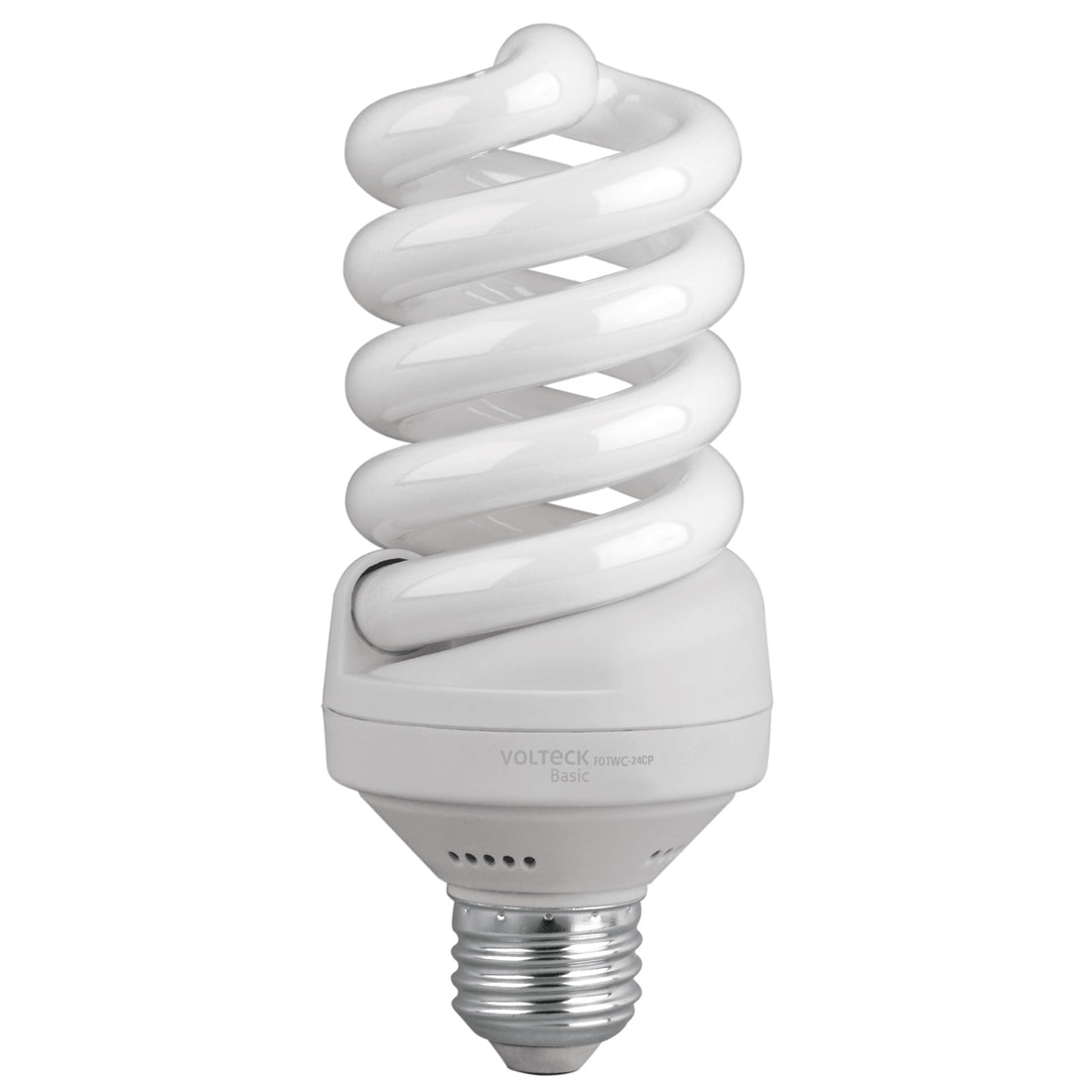 Lámpara espiral T4 24 W luz cálida en caja, VOLTECK