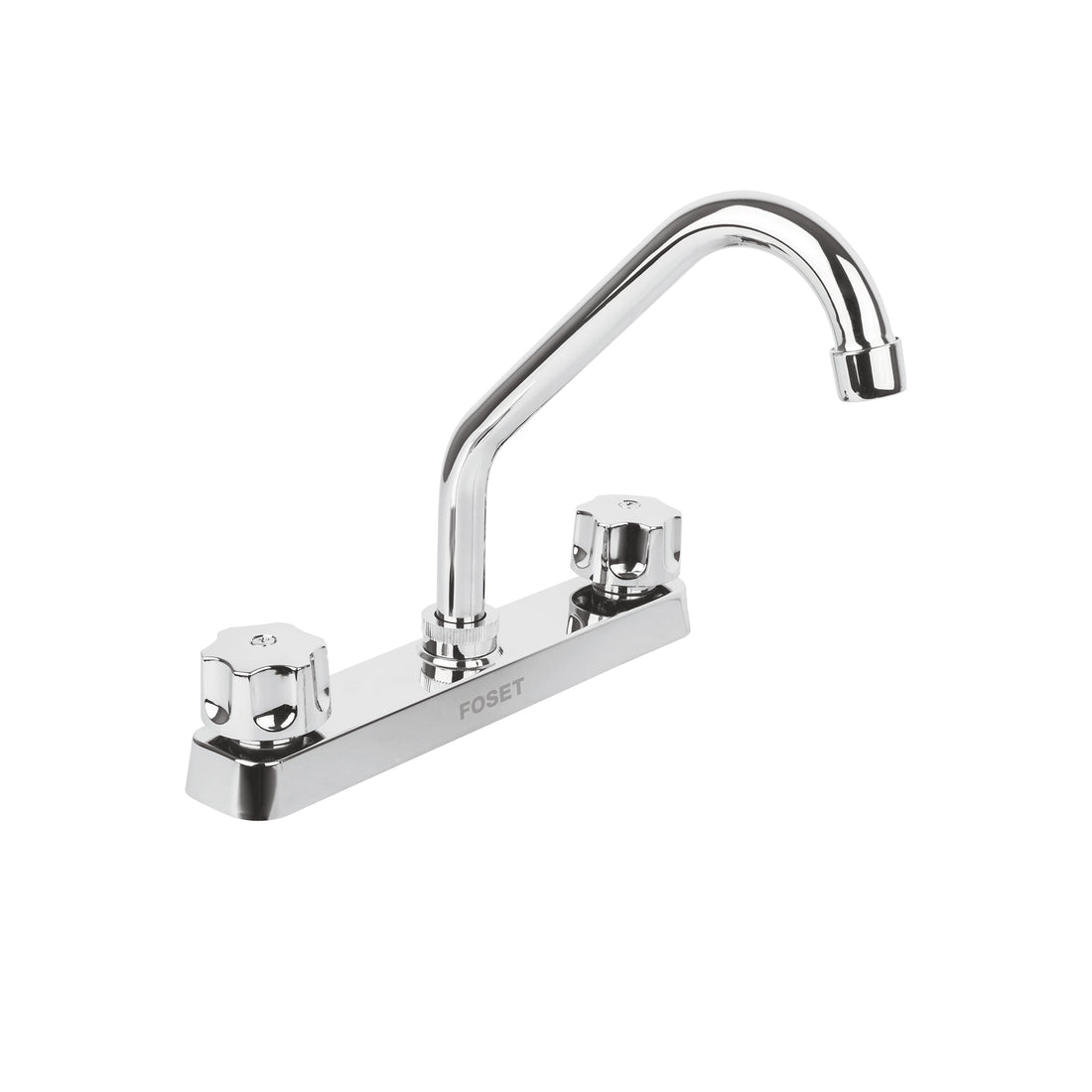 Mezcladora 8" fregadero, ABS, cuello corto, hexagonal, BASIC
