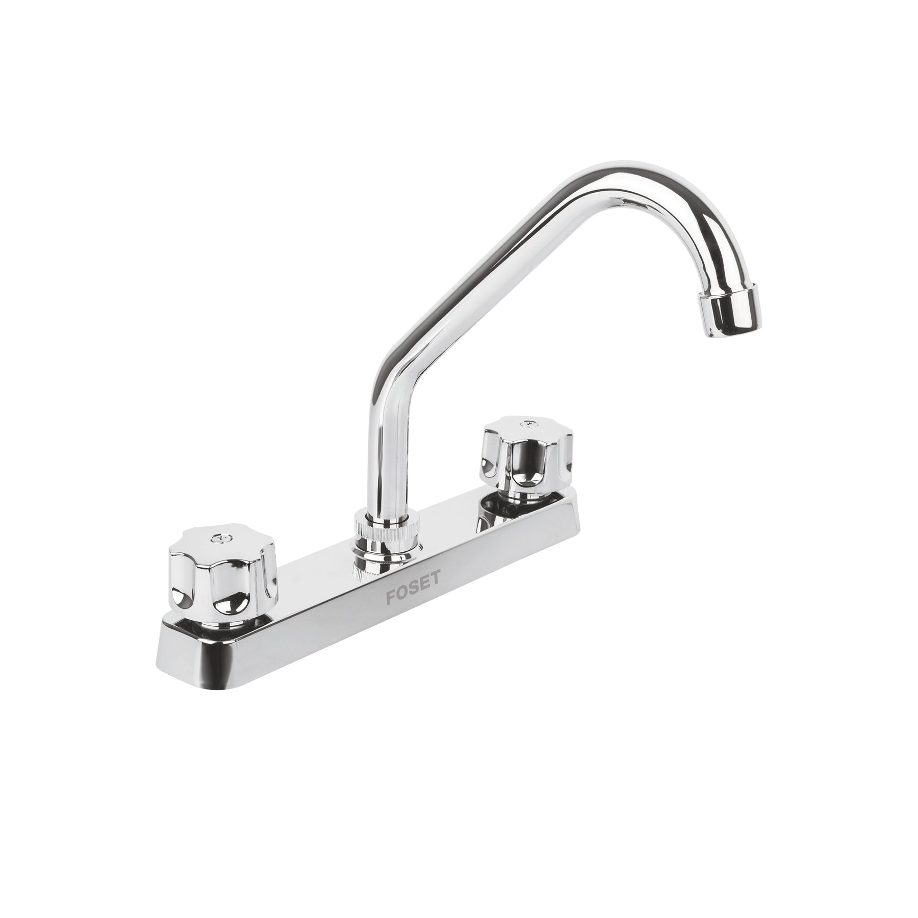 Mezcladora 8" fregadero, ABS, cuello corto, hexagonal, BASIC