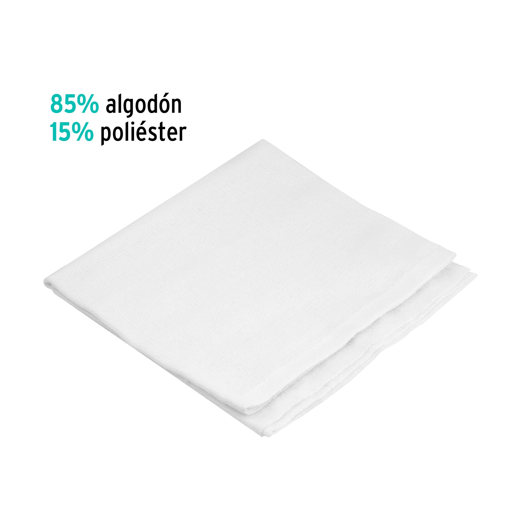 Franela blanca de algodón de 1 m, KLINTEK