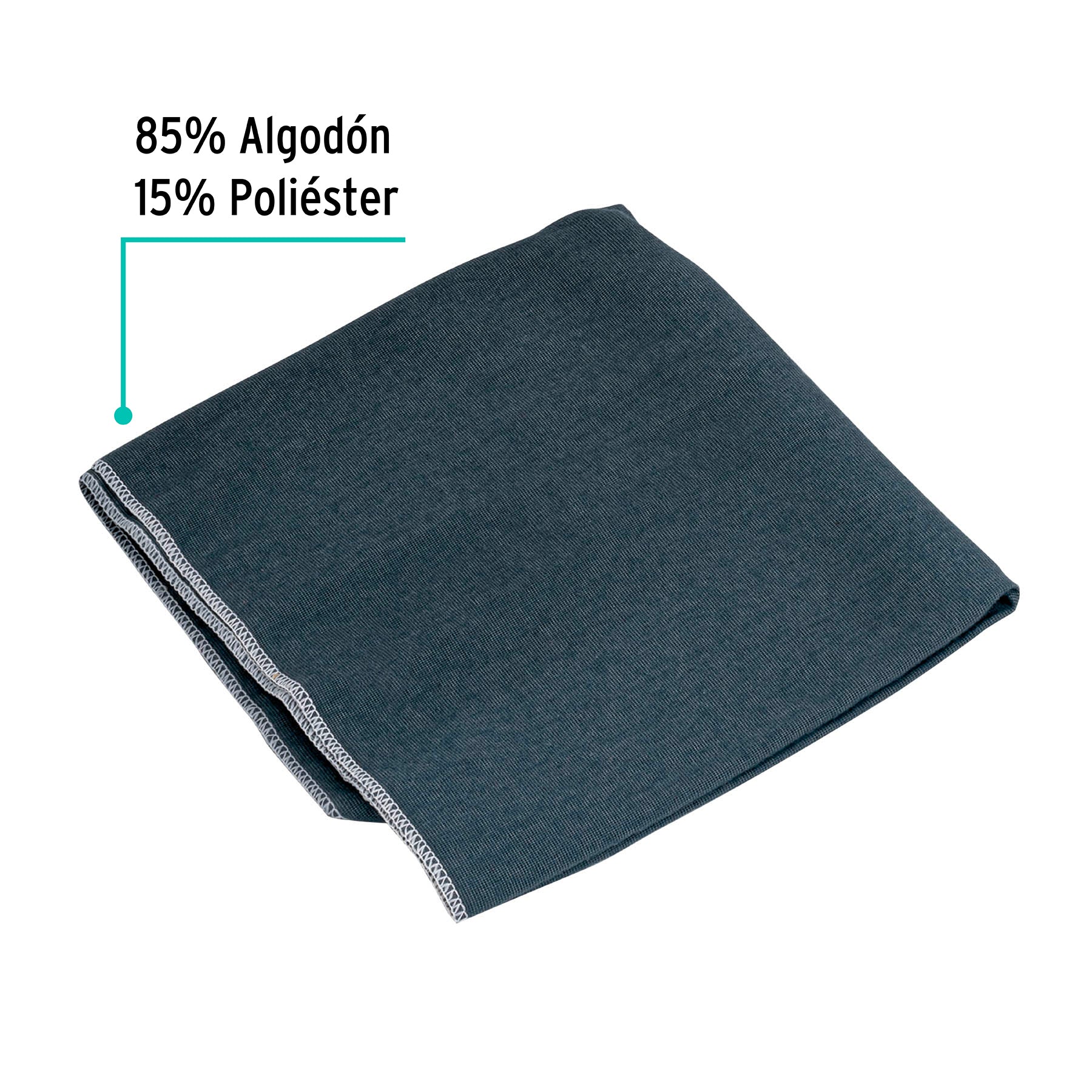 Franela gris de algodón de 1 m, KLINTEK