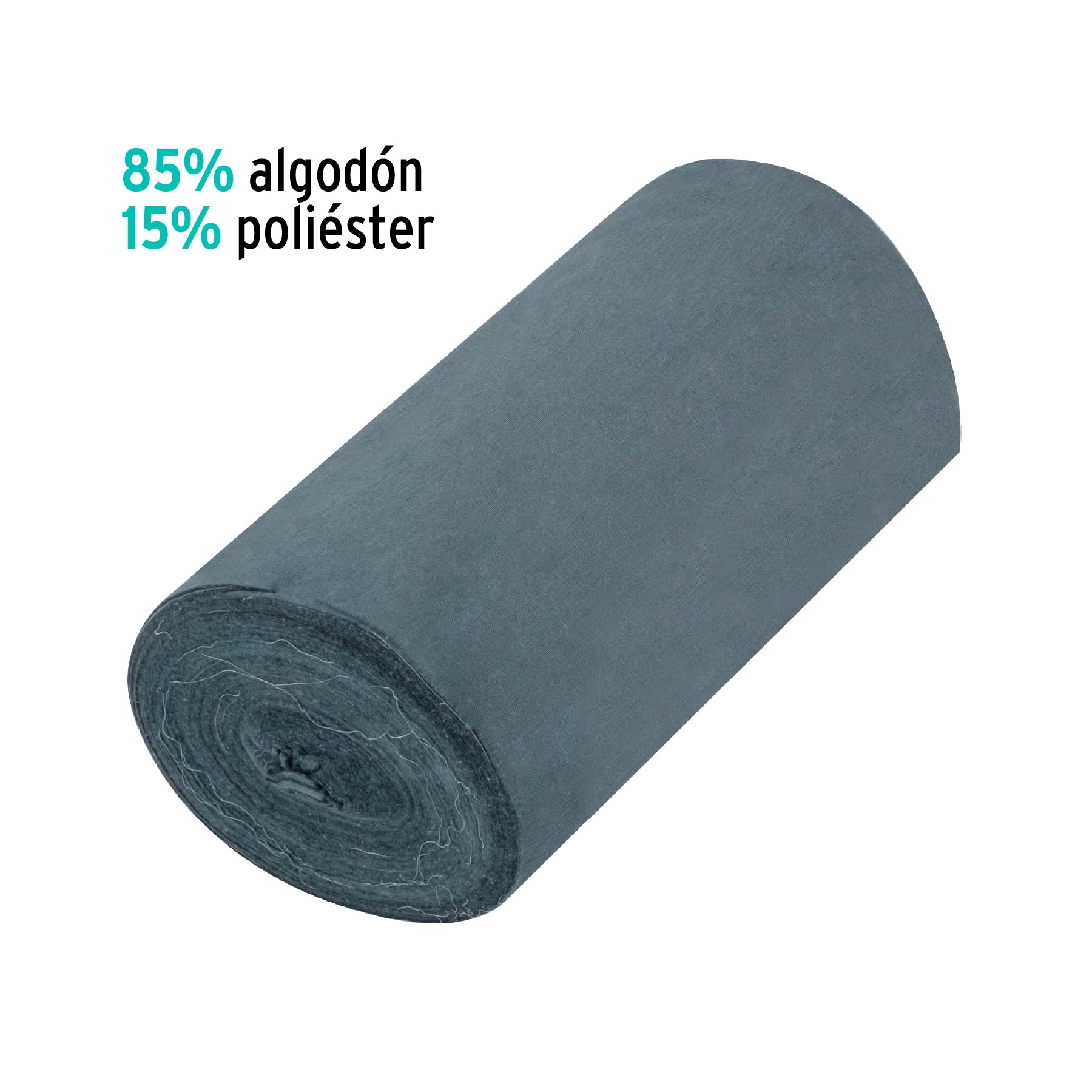 Rollo de 50 m de franela gris de algodón, KLINTEK