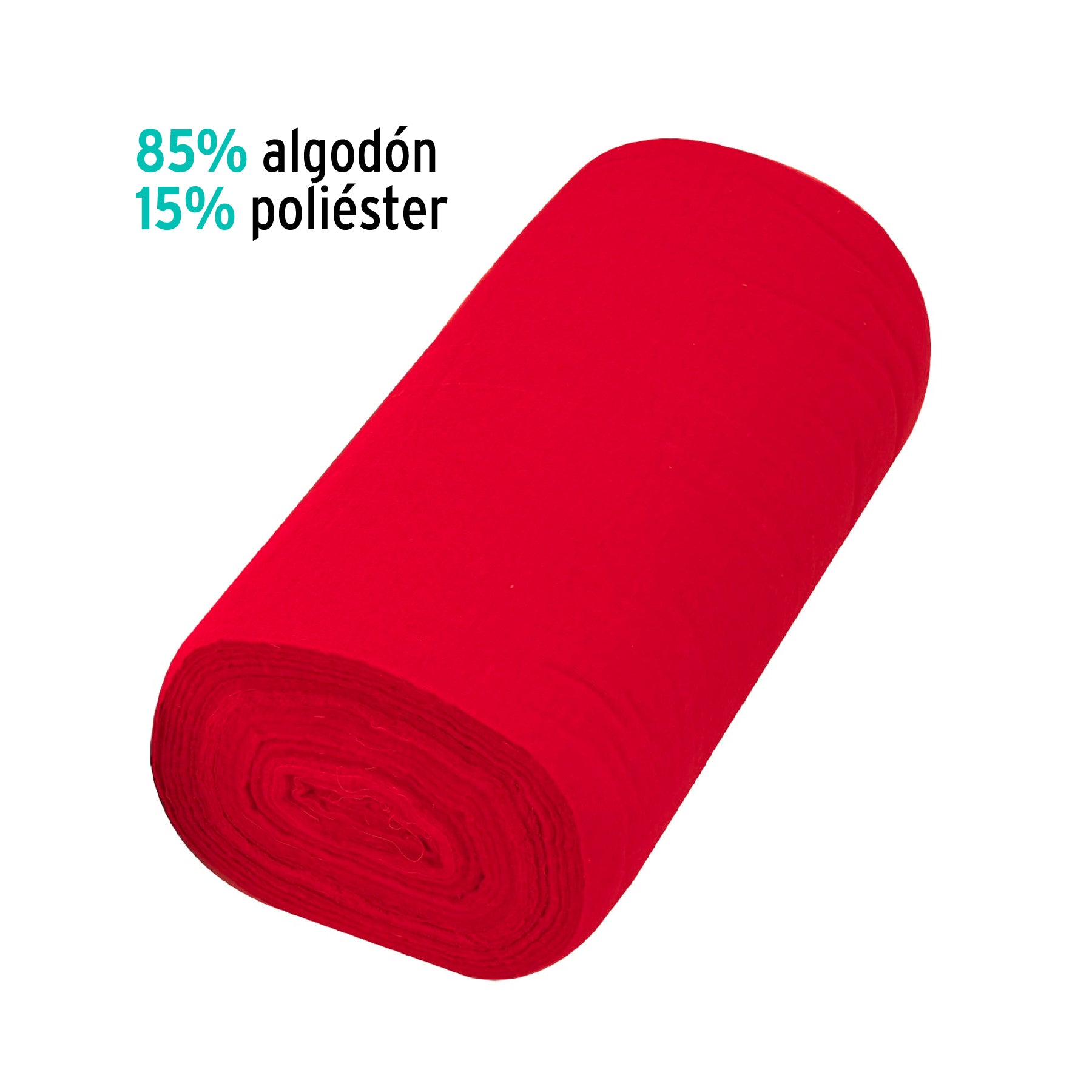 Rollo de 50 m de franela roja de algodón, KLINTEK