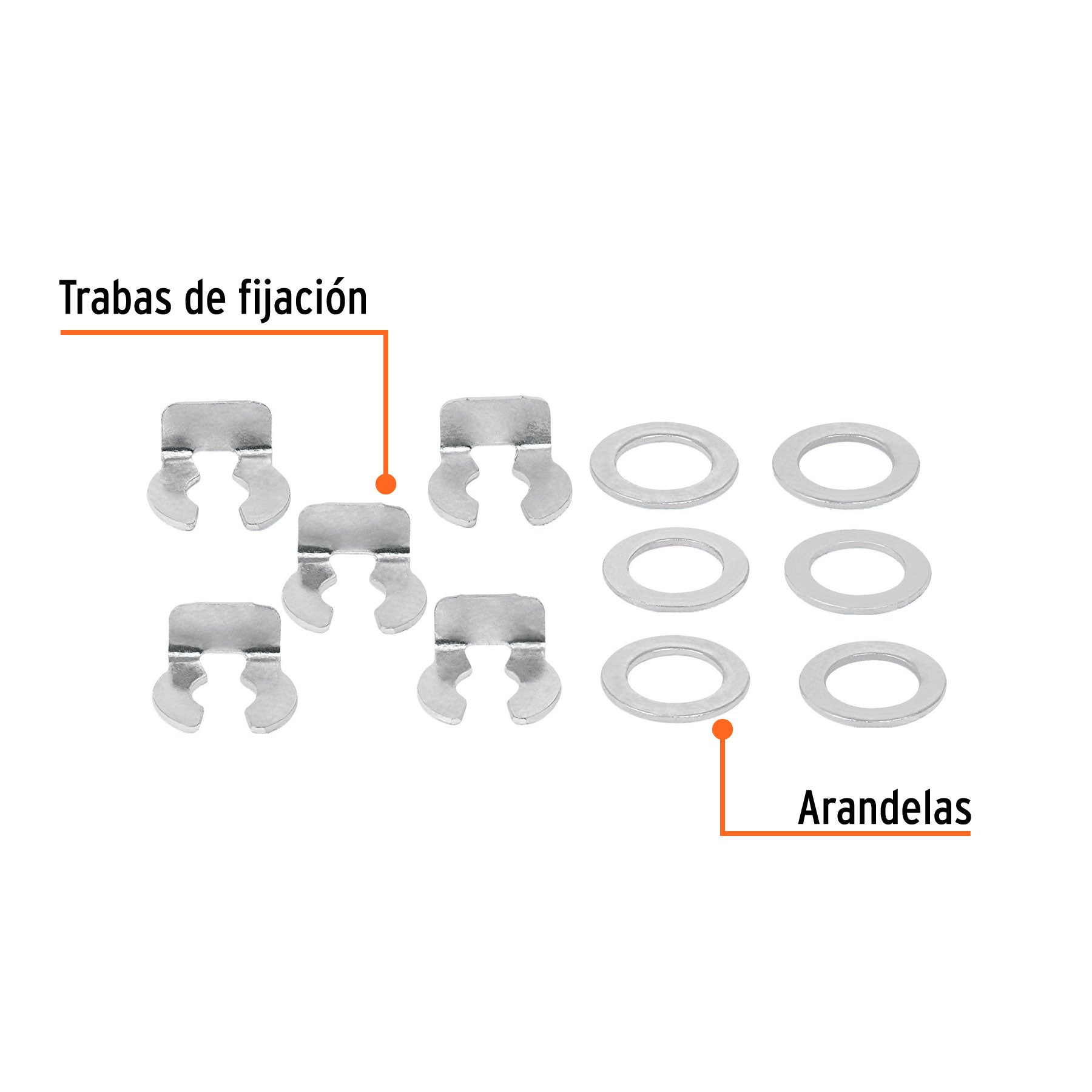 Repuesto arandelas y traba de fijación para FUM-12, 16 y 20