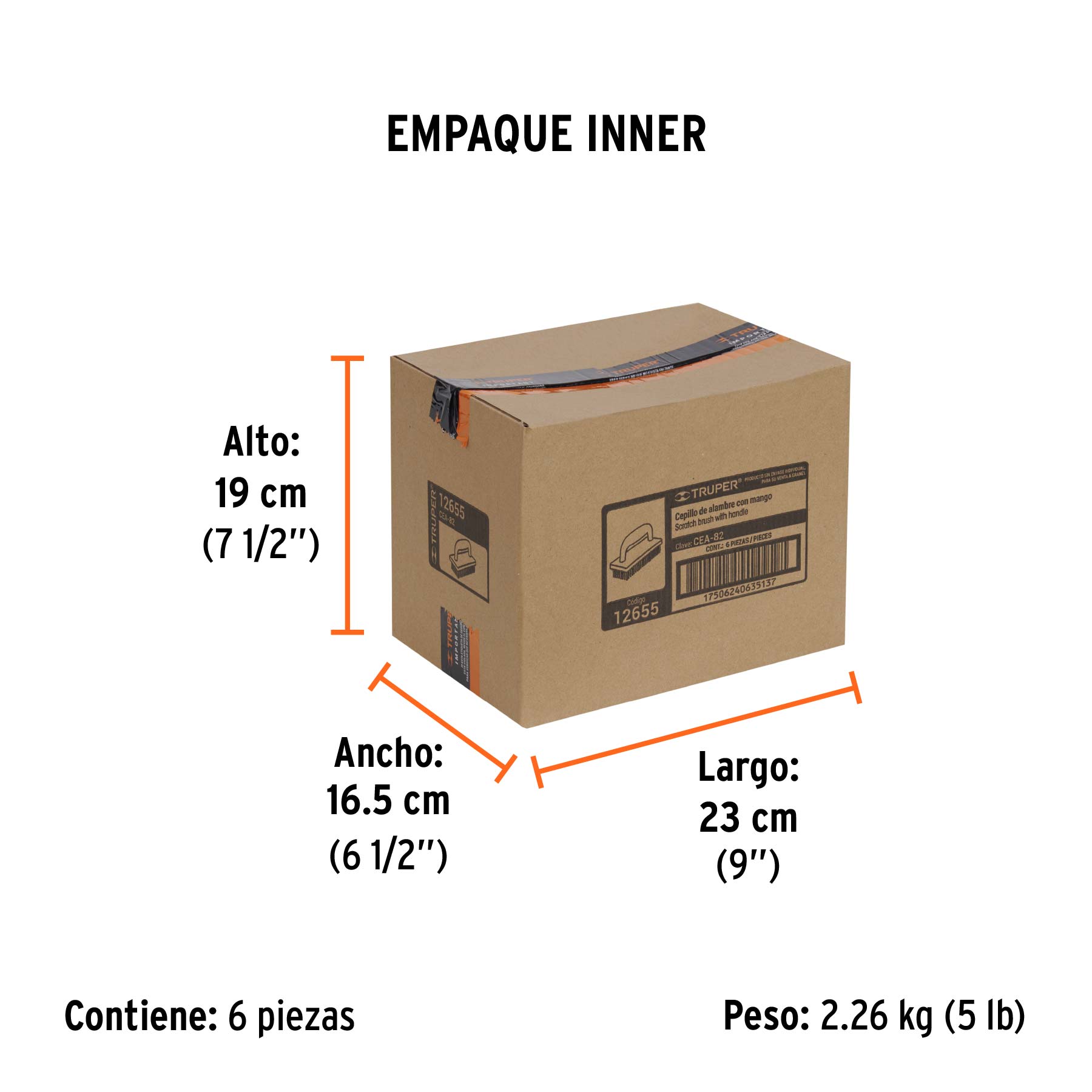Lanza para fumigadores FUM-12, 16 y 20, TRUPER - Empaque