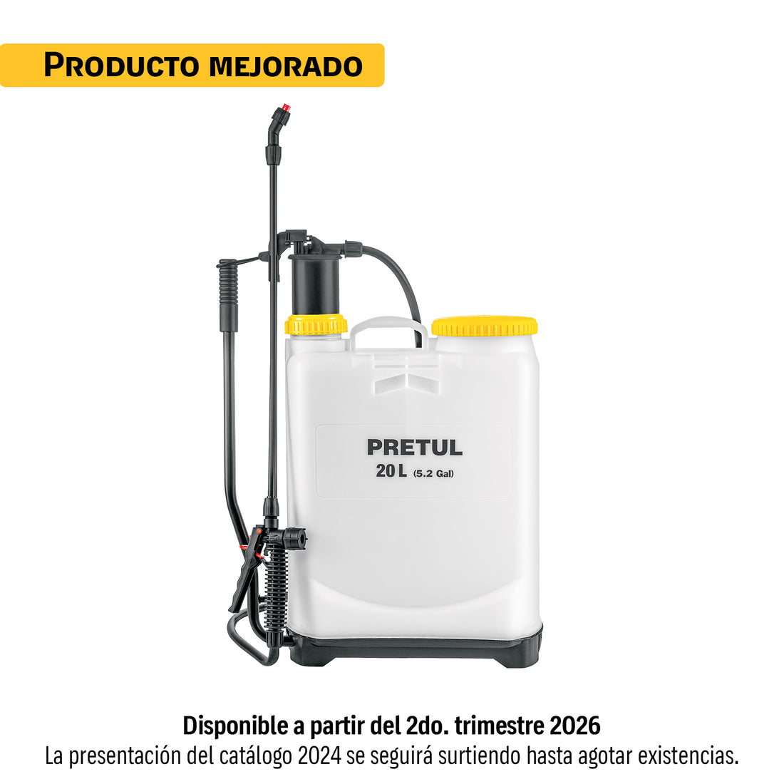 Fumigador de 20 L manual de mochila, PRETUL