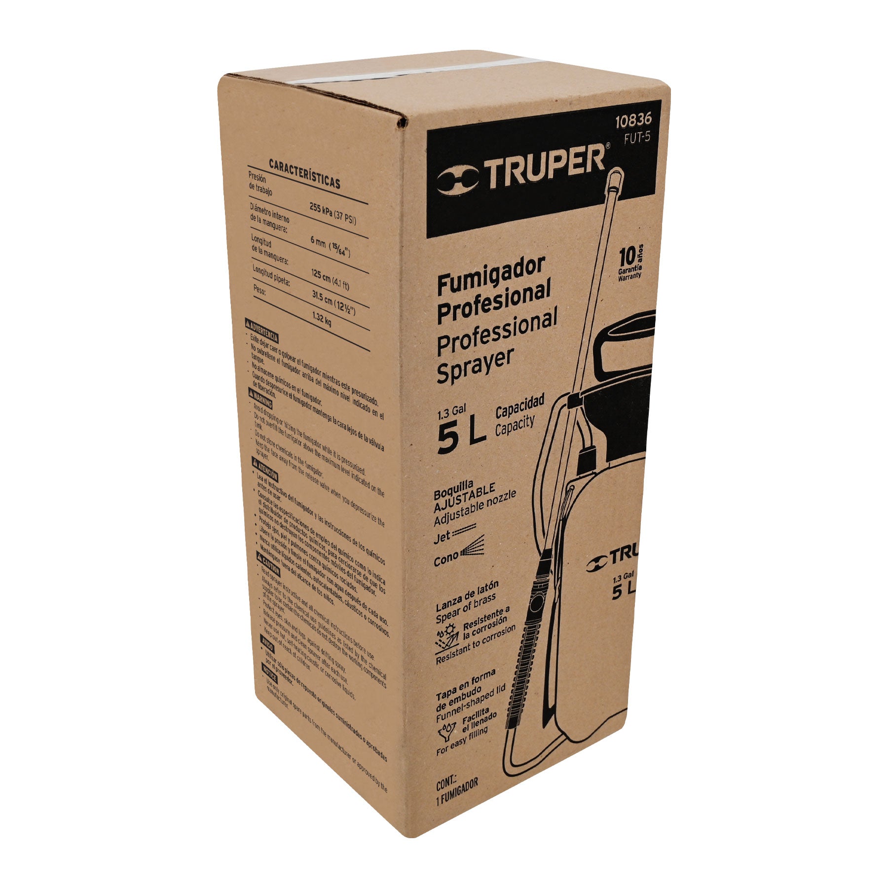 Fumigador jardinero 5 L (1.3 gal), TRUPER