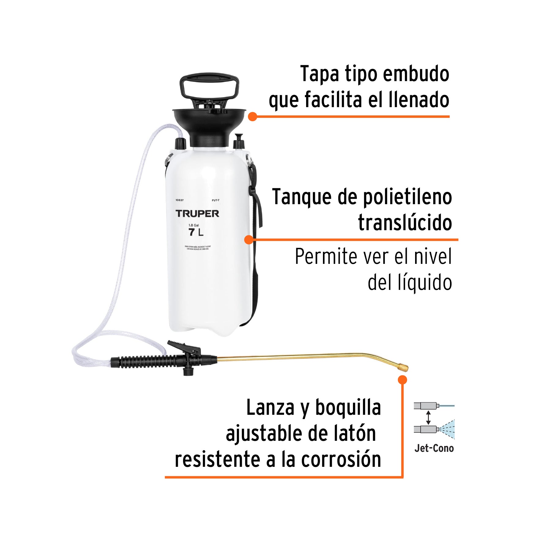 Fumigador jardinero 7 L (1.8 gal), TRUPER