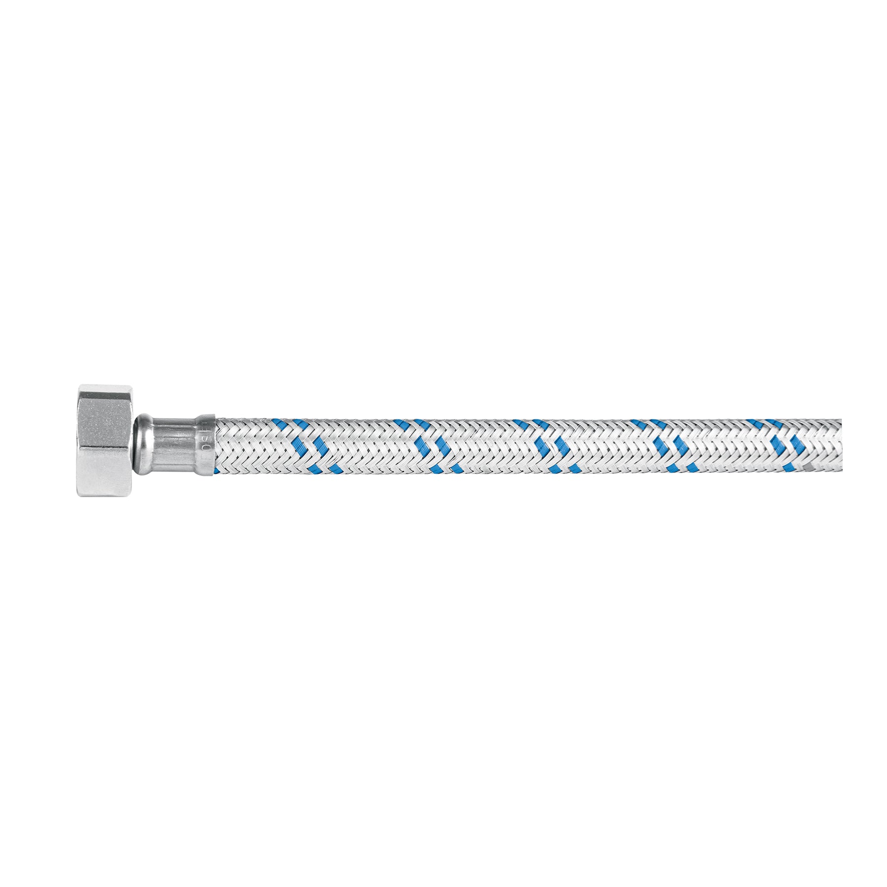 Manguera p/WC, aluminio, 1/2" x 7/8", 35 cm, FOSET