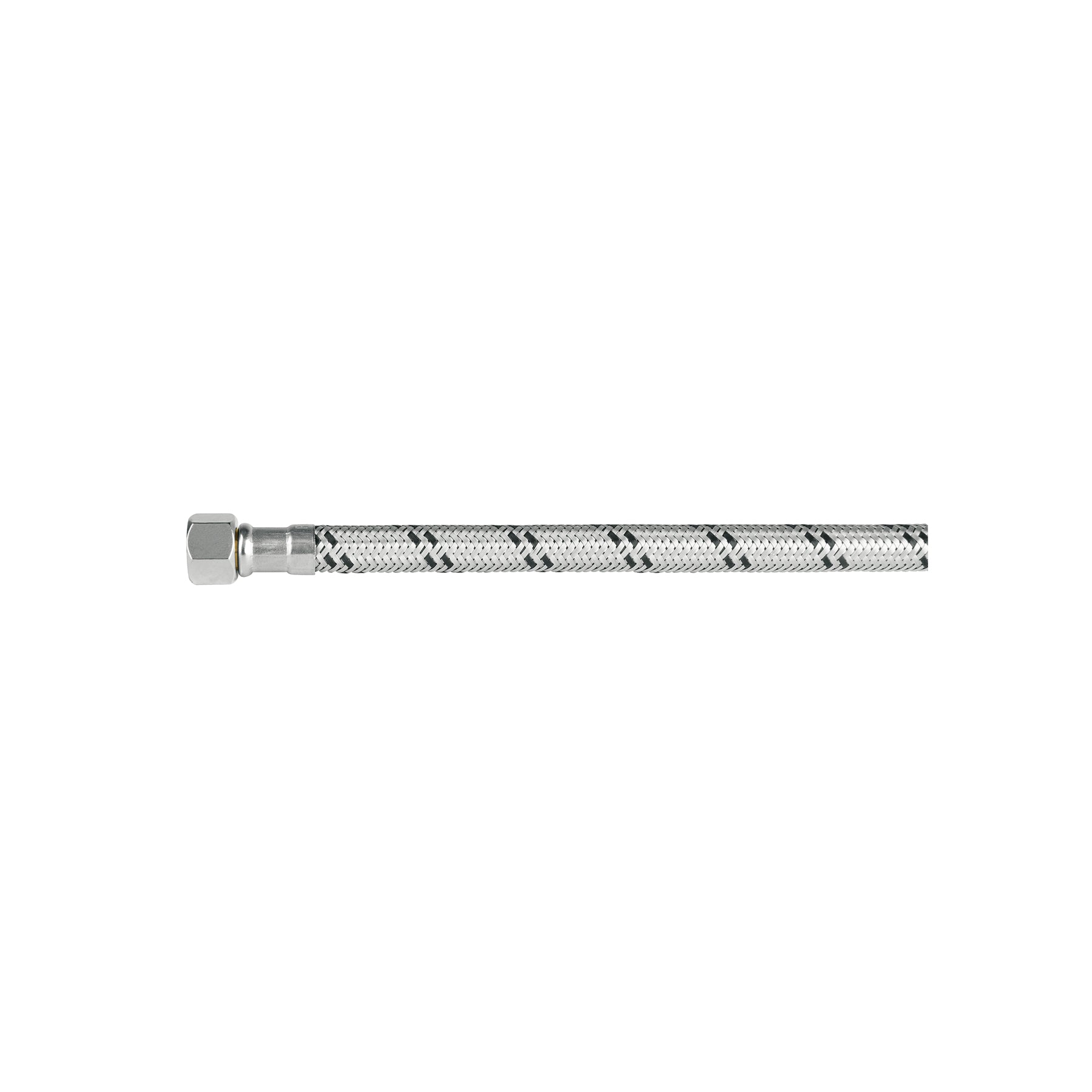 Manguera p/WC, acero inox, 3/8"x7/8", 40cm, latón/latón