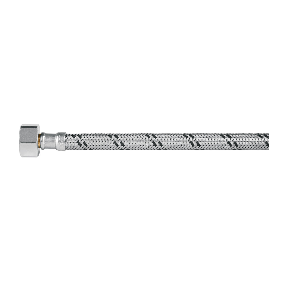 Manguera p/WC, acero inox, 1/2"x7/8", 35 cm, plástico/latón