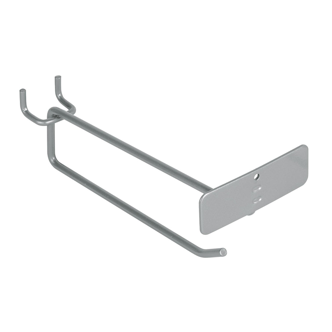Gancho recto 6" con portaetiqueta para perfocel y ranurado