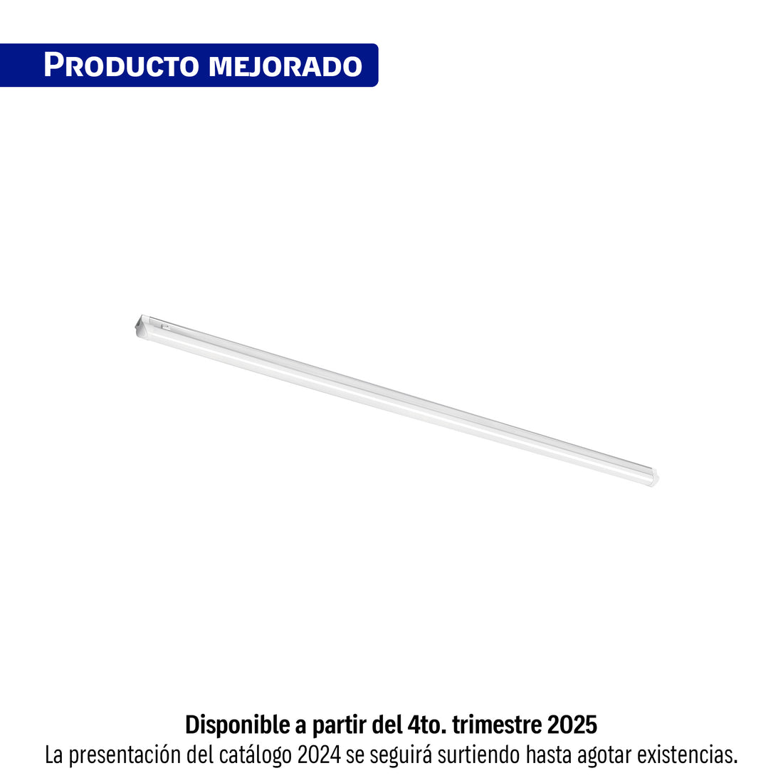 Luminario lineal LED 25W, 6500K, ultradelgado, para gabinete