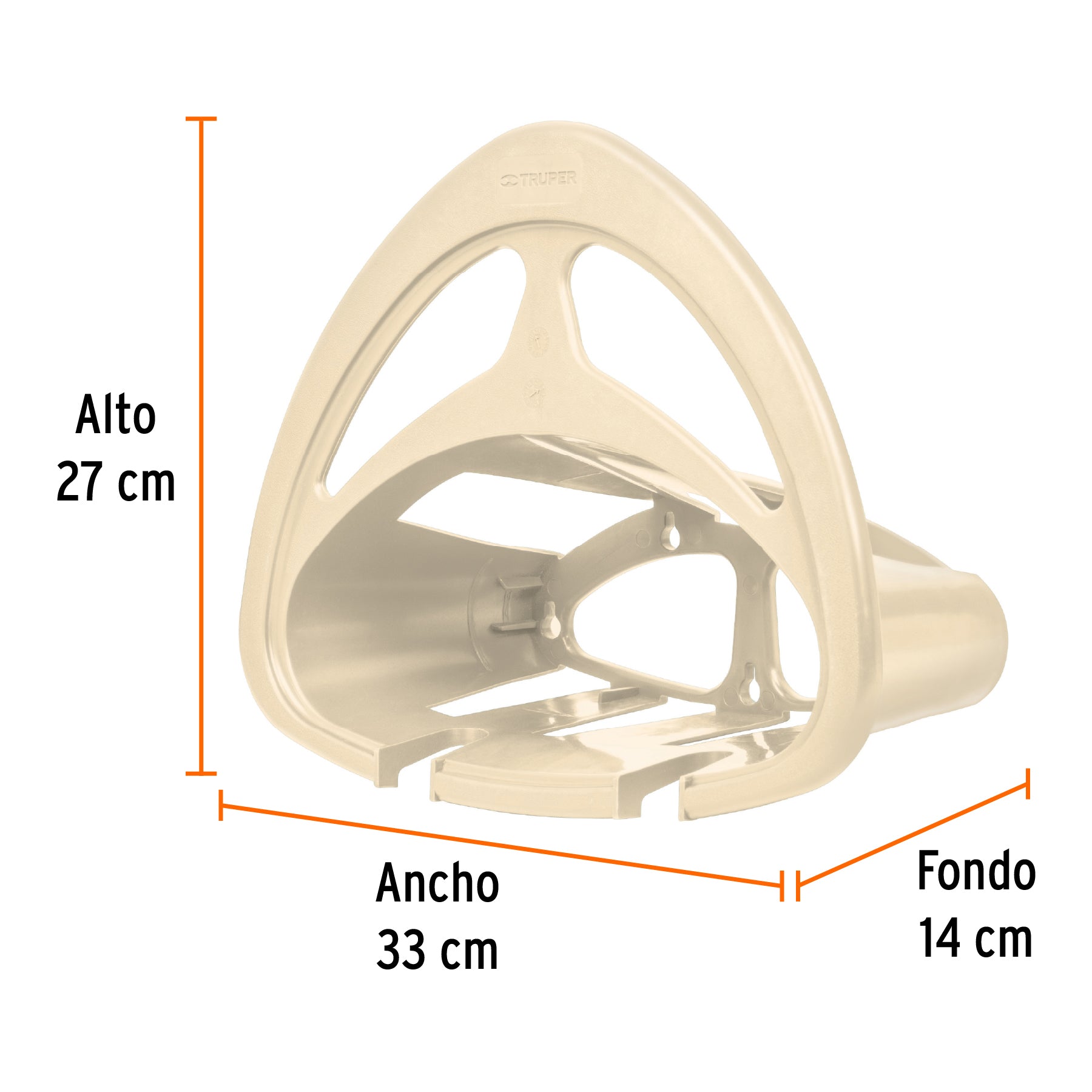 Portamanguera de plástico beige, TRUPER