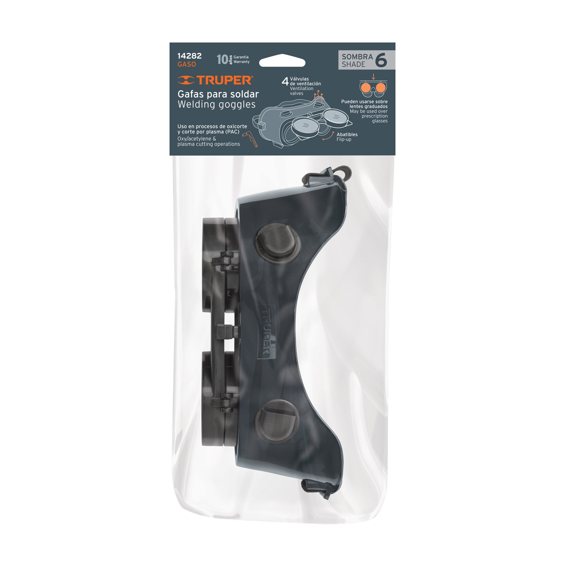 Gafas para soldadura con oxiacetileno, sombra 6, TRUPER