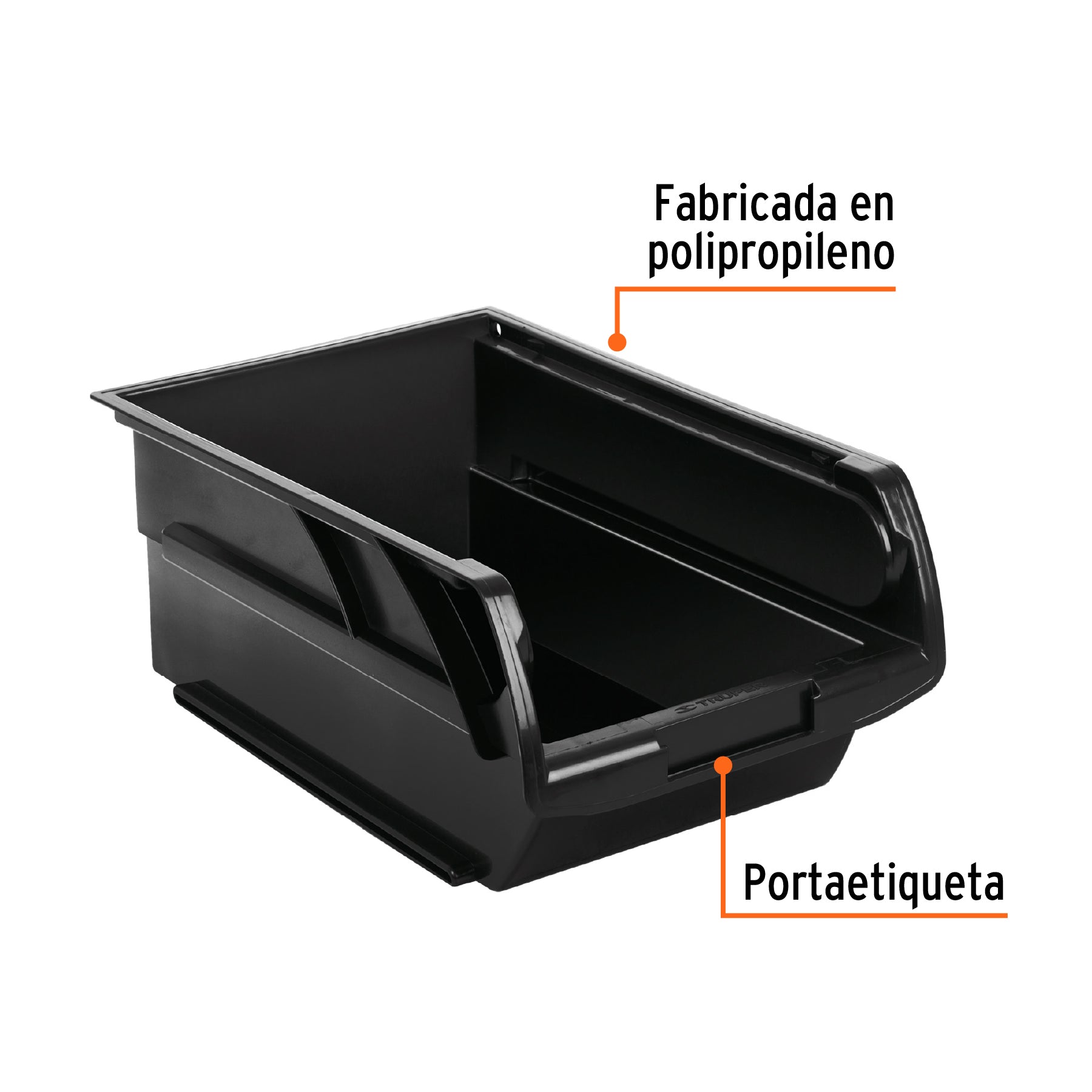 Gaveta apilable 2.5 de plástico, 21 x 14 x 9.5 cm, TRUPER