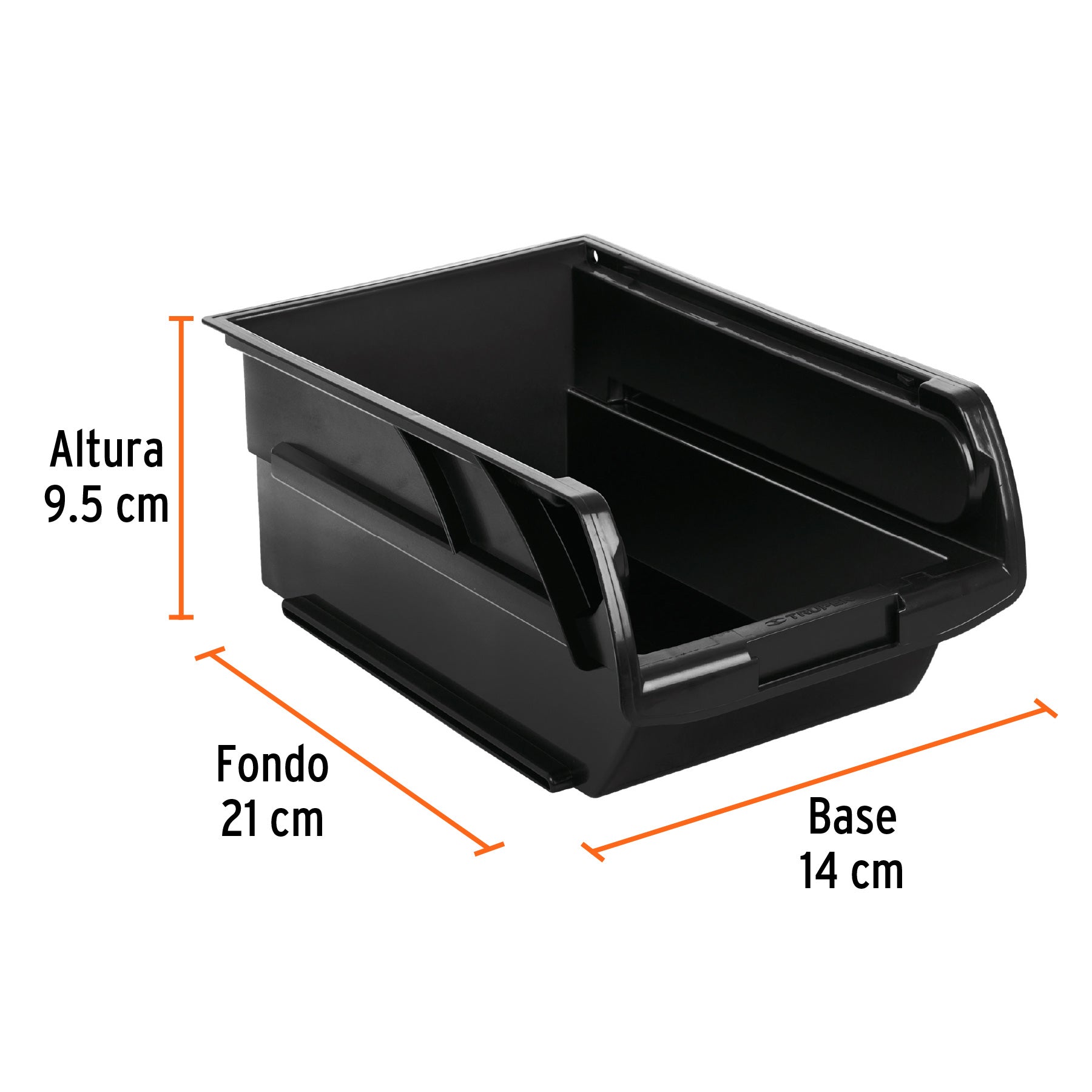 Gaveta apilable 2.5 de plástico, 21 x 14 x 9.5 cm, TRUPER