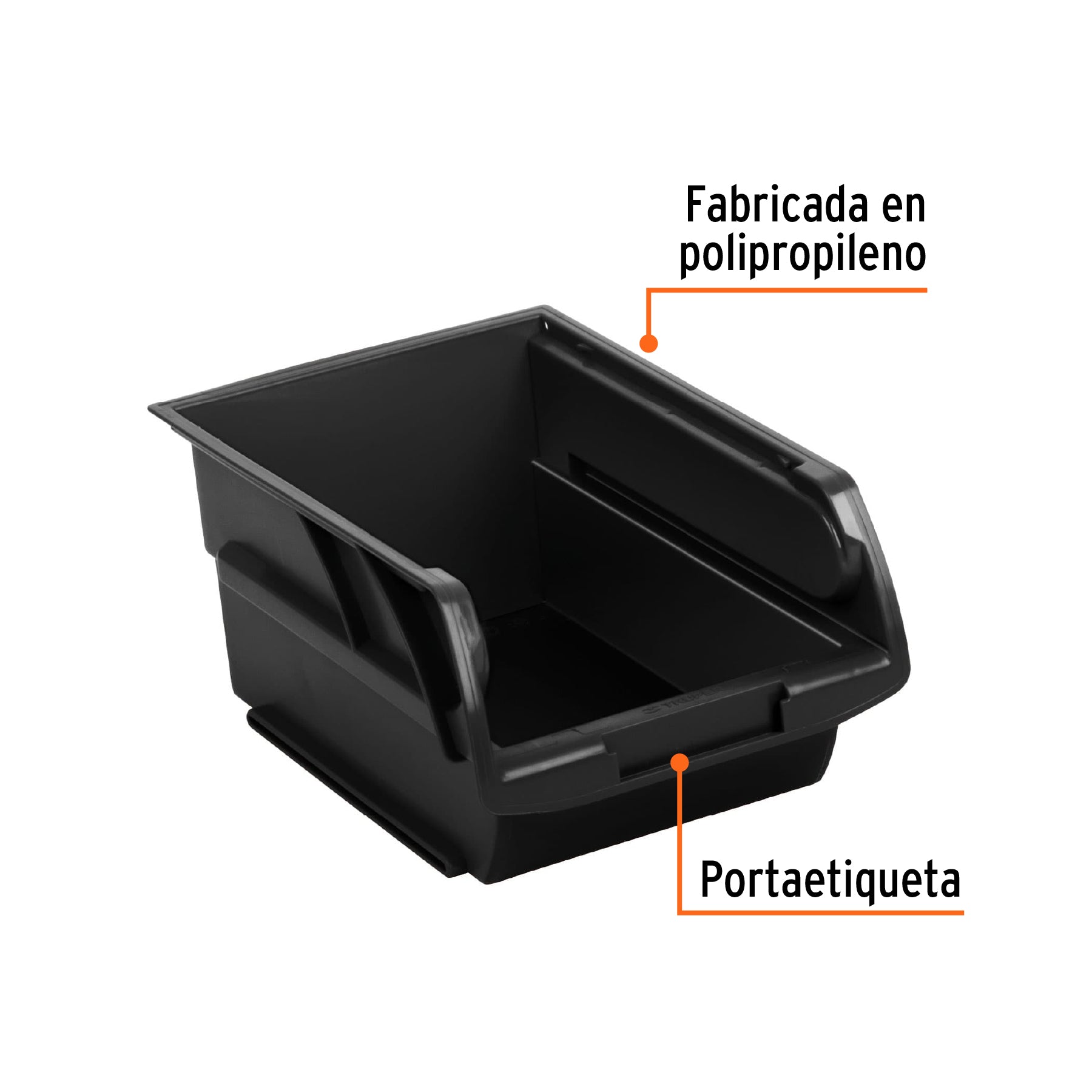 Gaveta apilable 2 de plástico, 17 x 11 x 8 cm, TRUPER