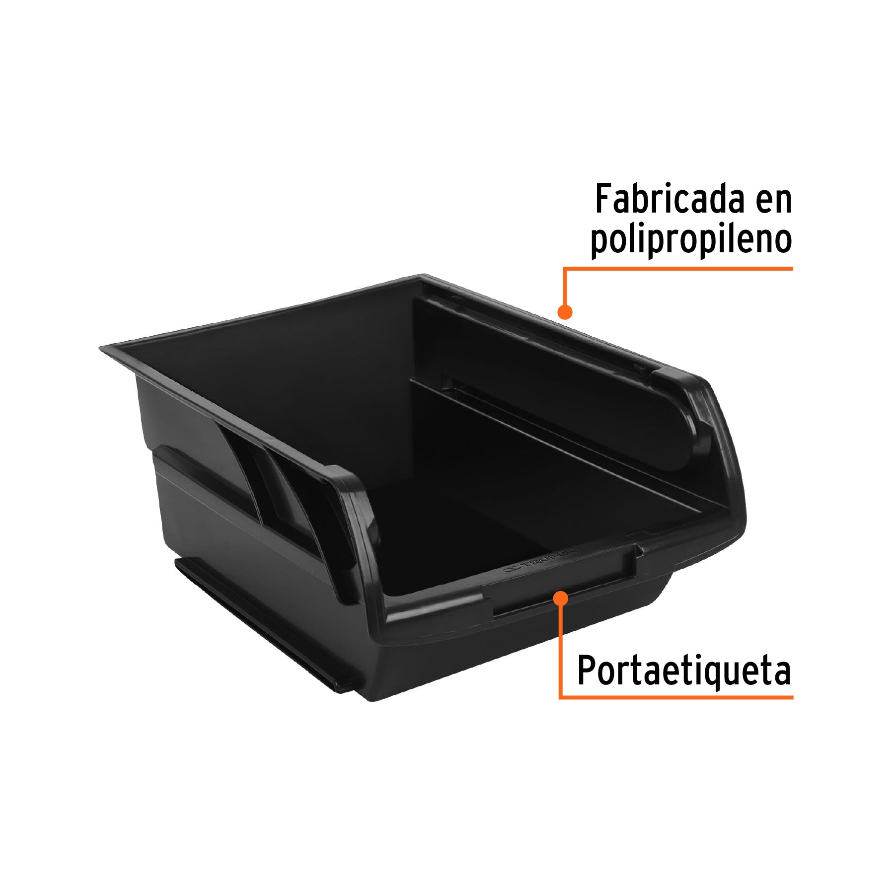 Gaveta apilable 5 de plástico, 41x31x18 cm, TRUPER