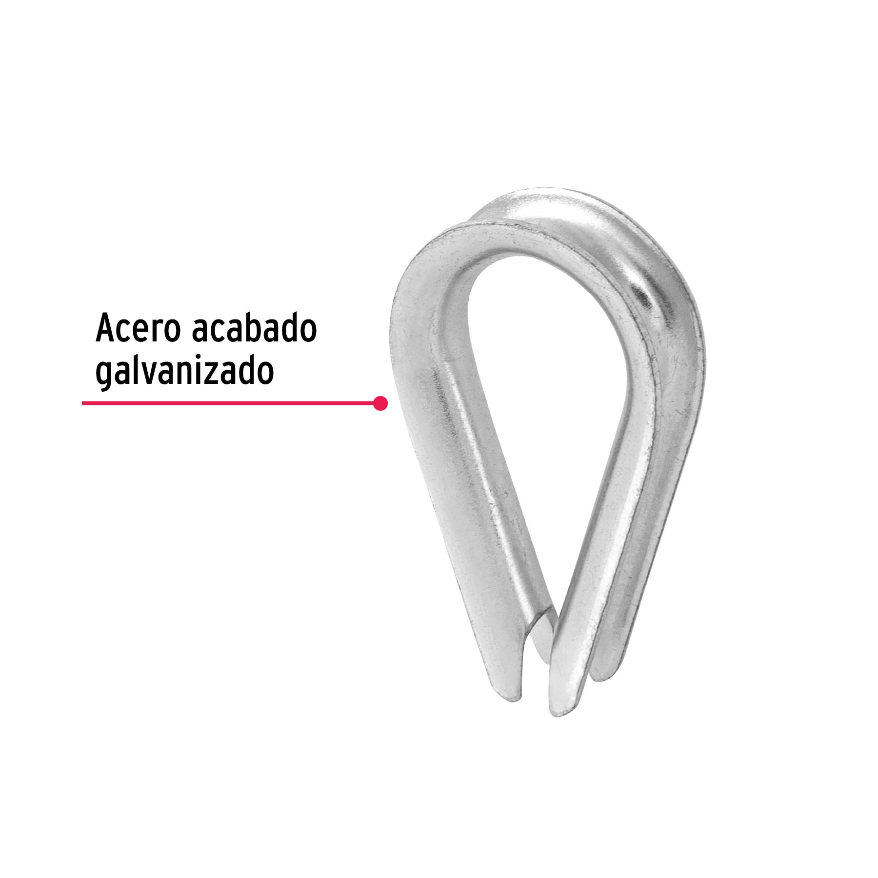 Bolsa con 10 guardacabos para cable de acero de 1/4", FIERO