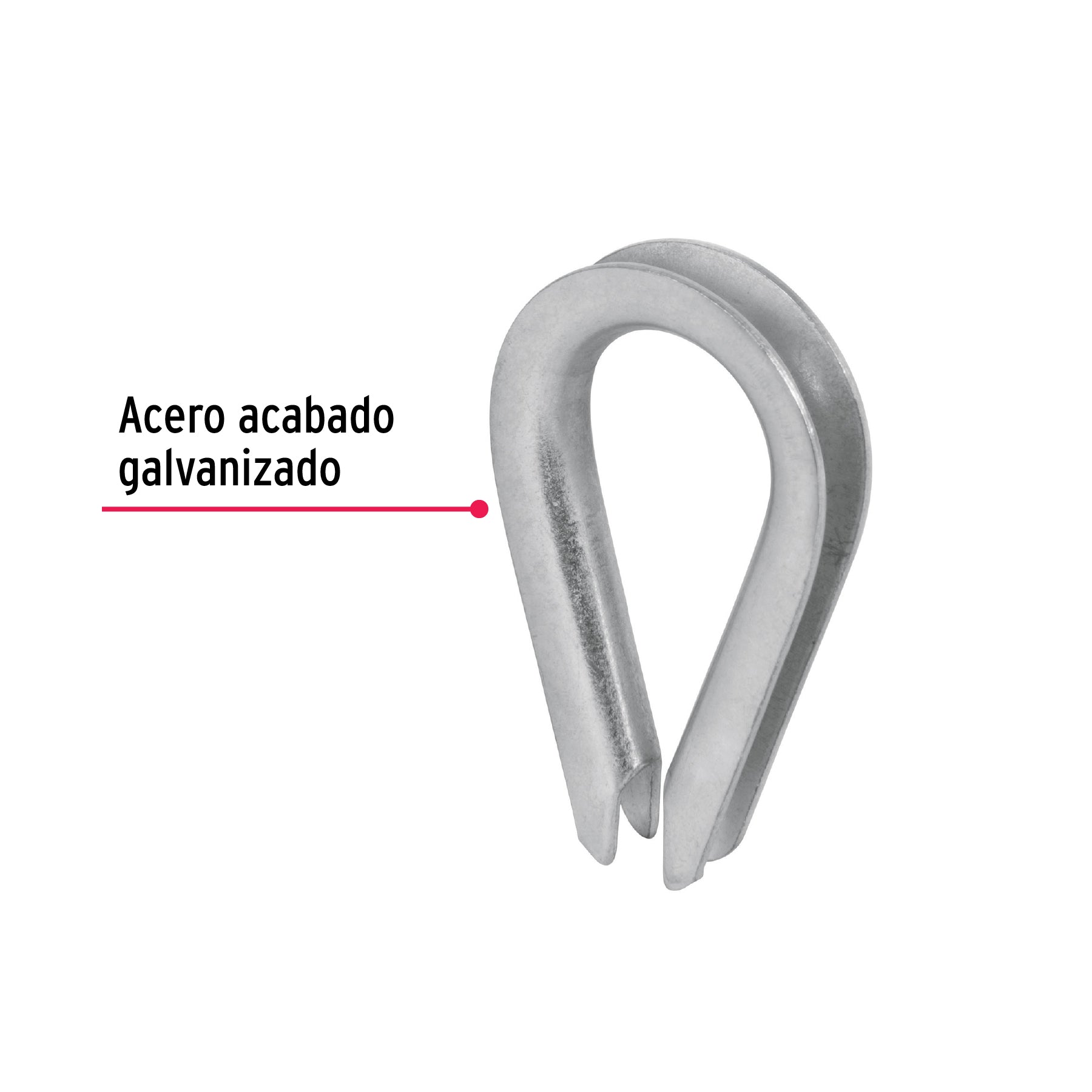 Bolsa con 10 guardacabos para cable de acero de 1/8", FIERO