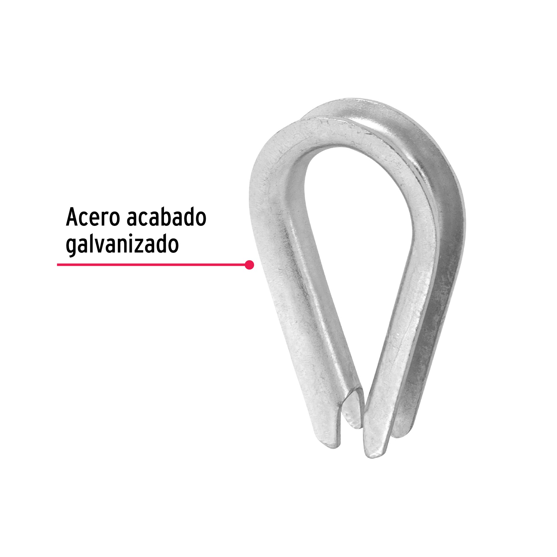 Bolsa con 10 guardacabos para cable de acero de 3/16", FIERO