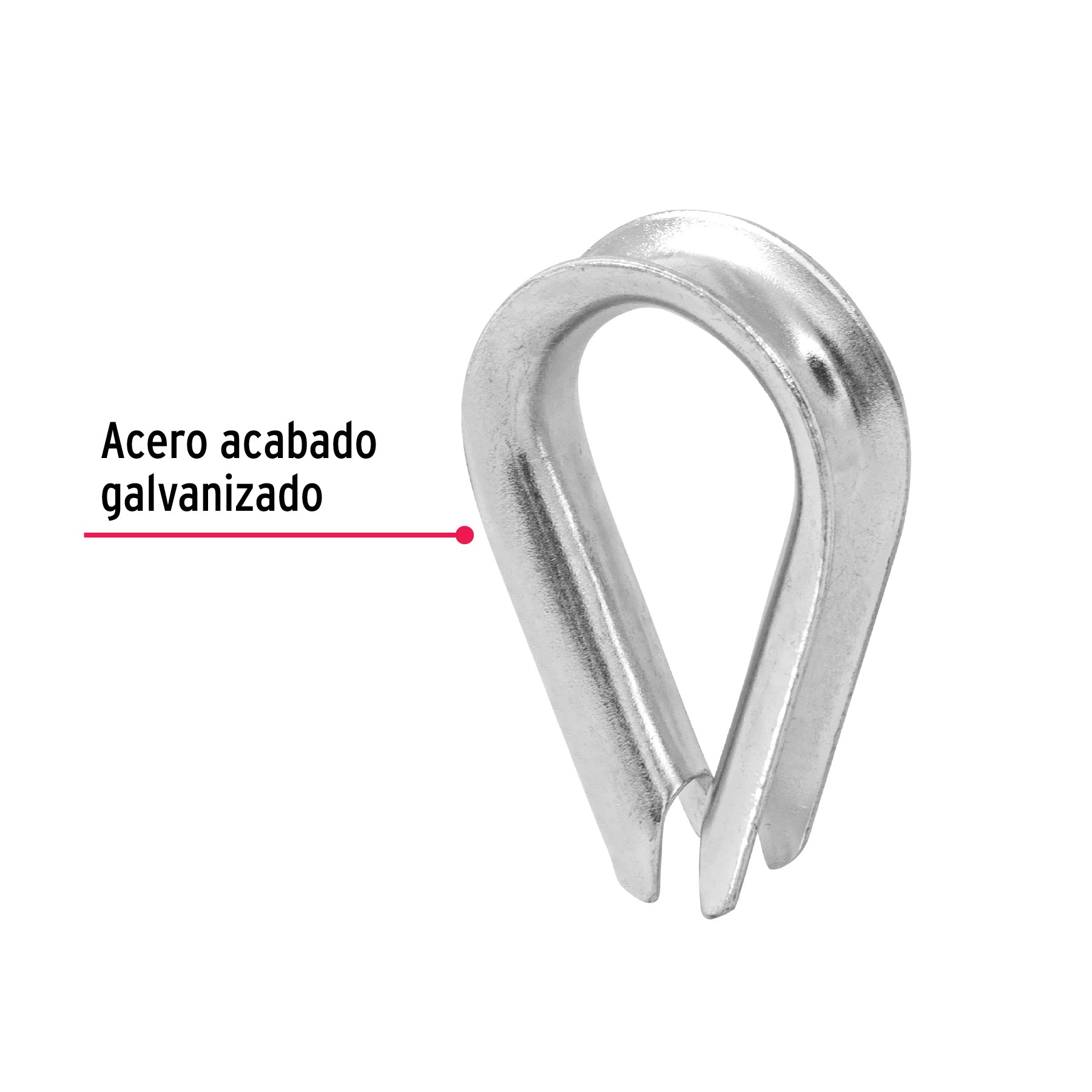 Bolsa con 5 guardacabos para cable de acero de 3/8", FIERO