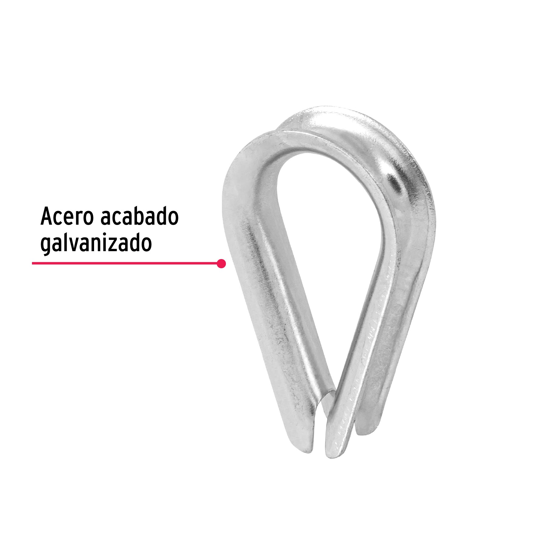 Bolsa con 5 guardacabos para cable de acero de 5/16", FIERO