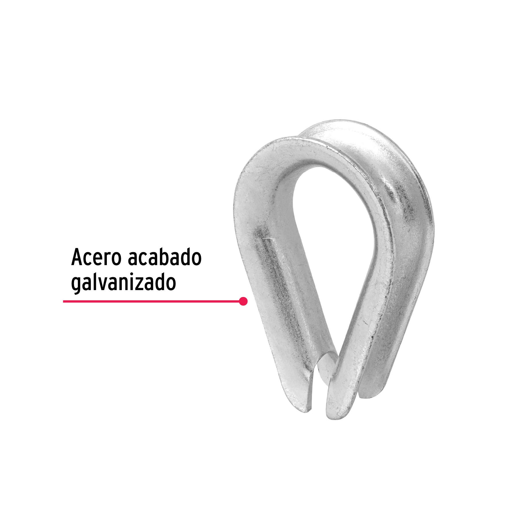 Bolsa con 5 guardacabos para cable de acero de 5/8", FIERO