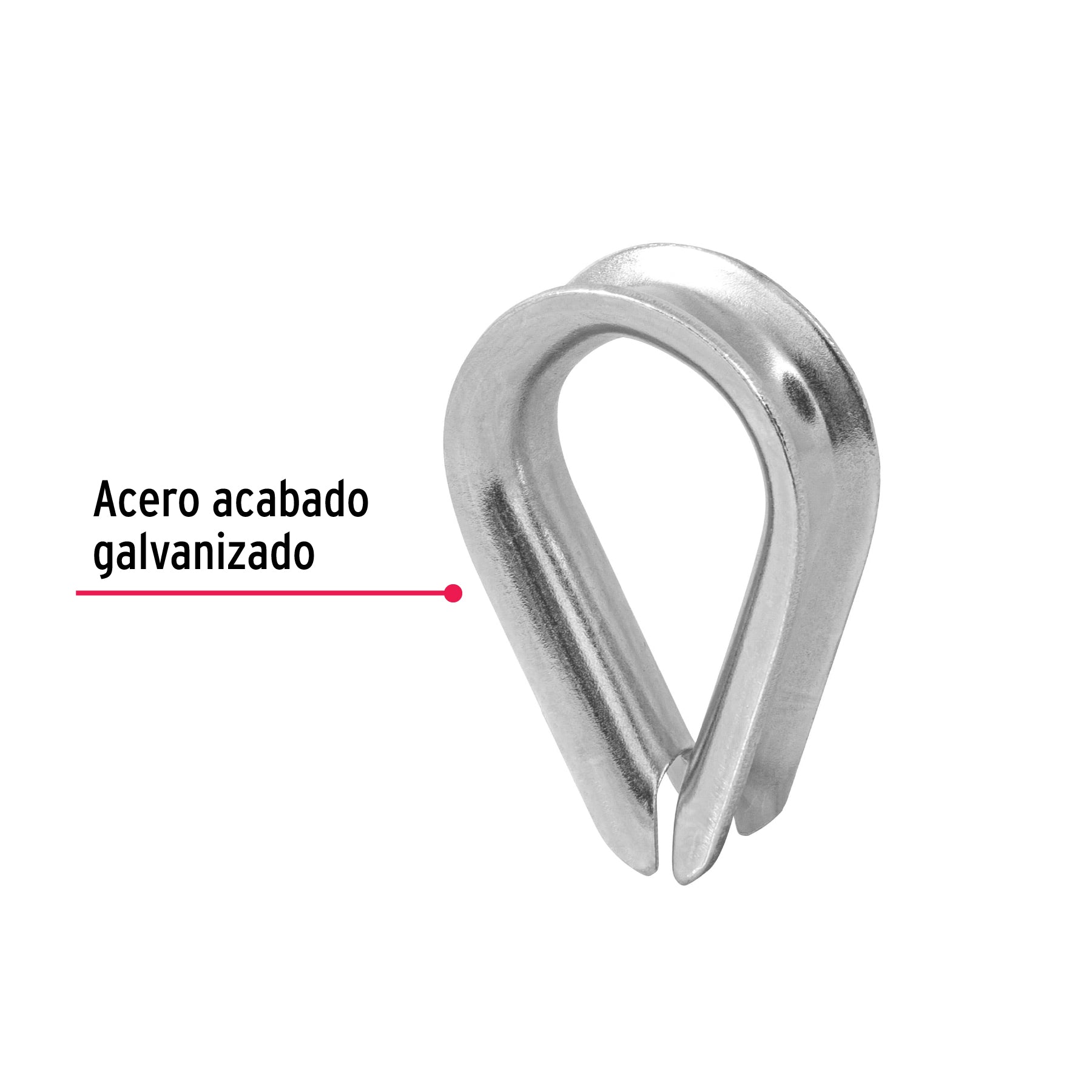 Bolsa con 5 guardacabos para cable de acero de 7/16", FIERO