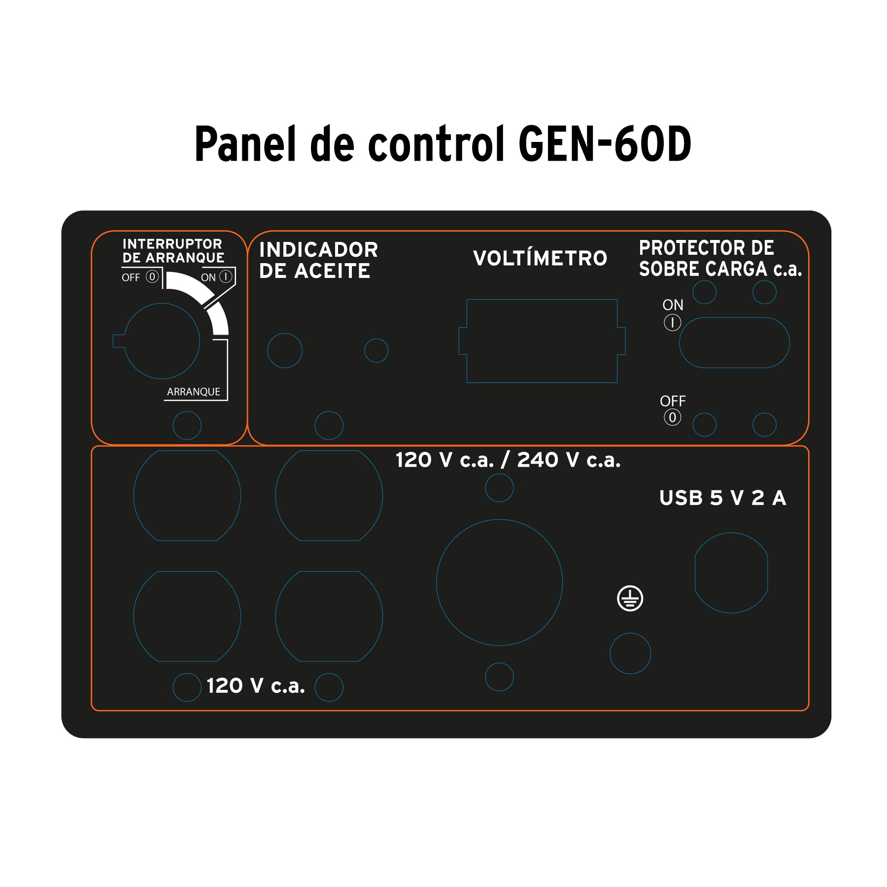 Generador portátil 6 kW motor a diesel, TRUPER