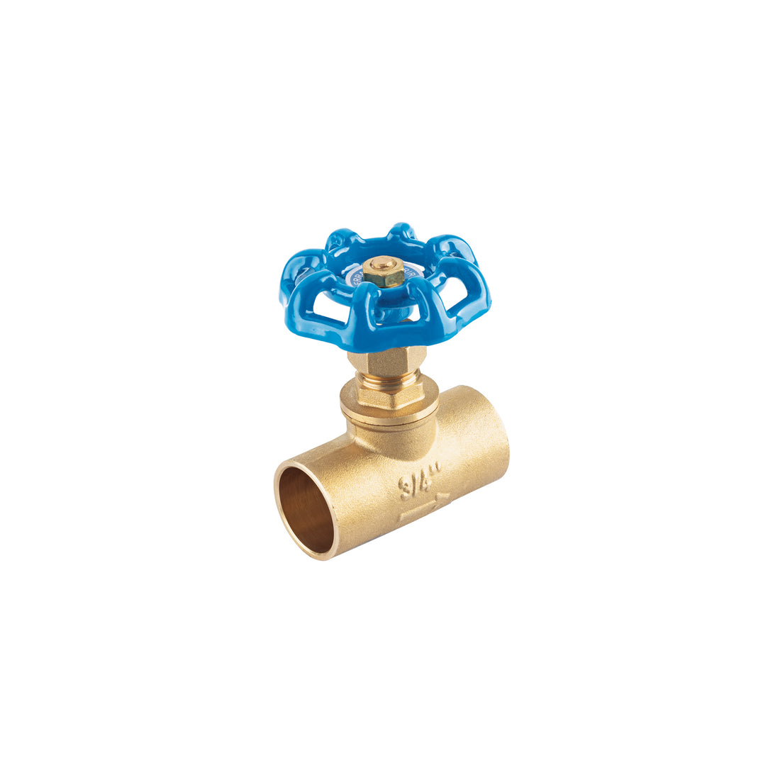 Válvula de globo de latón, soldable de 3/4", FOSET