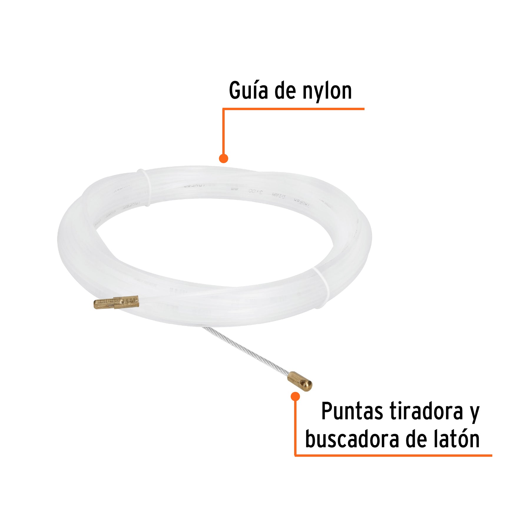 Guía de nylon de 15 m para cable, TRUPER